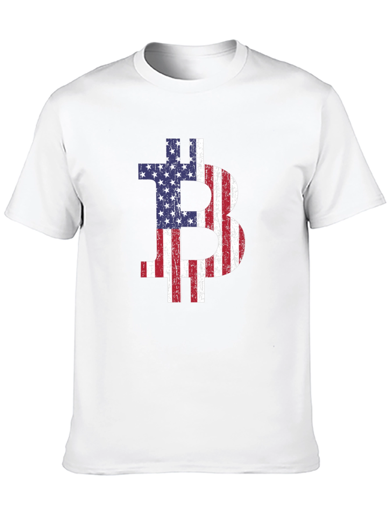 Bitcoin USA Flag Graphic Tee - Crypto T-Shirt