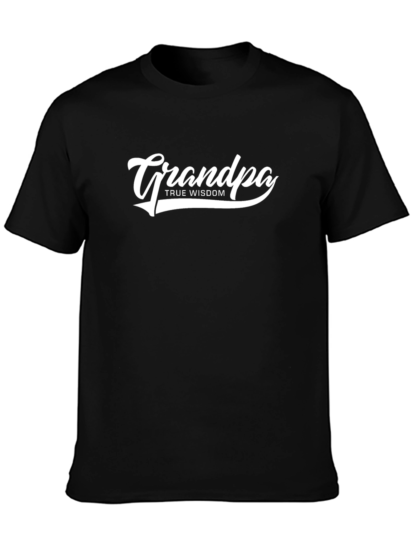 Grandpa True Wisdom Black T-Shirt