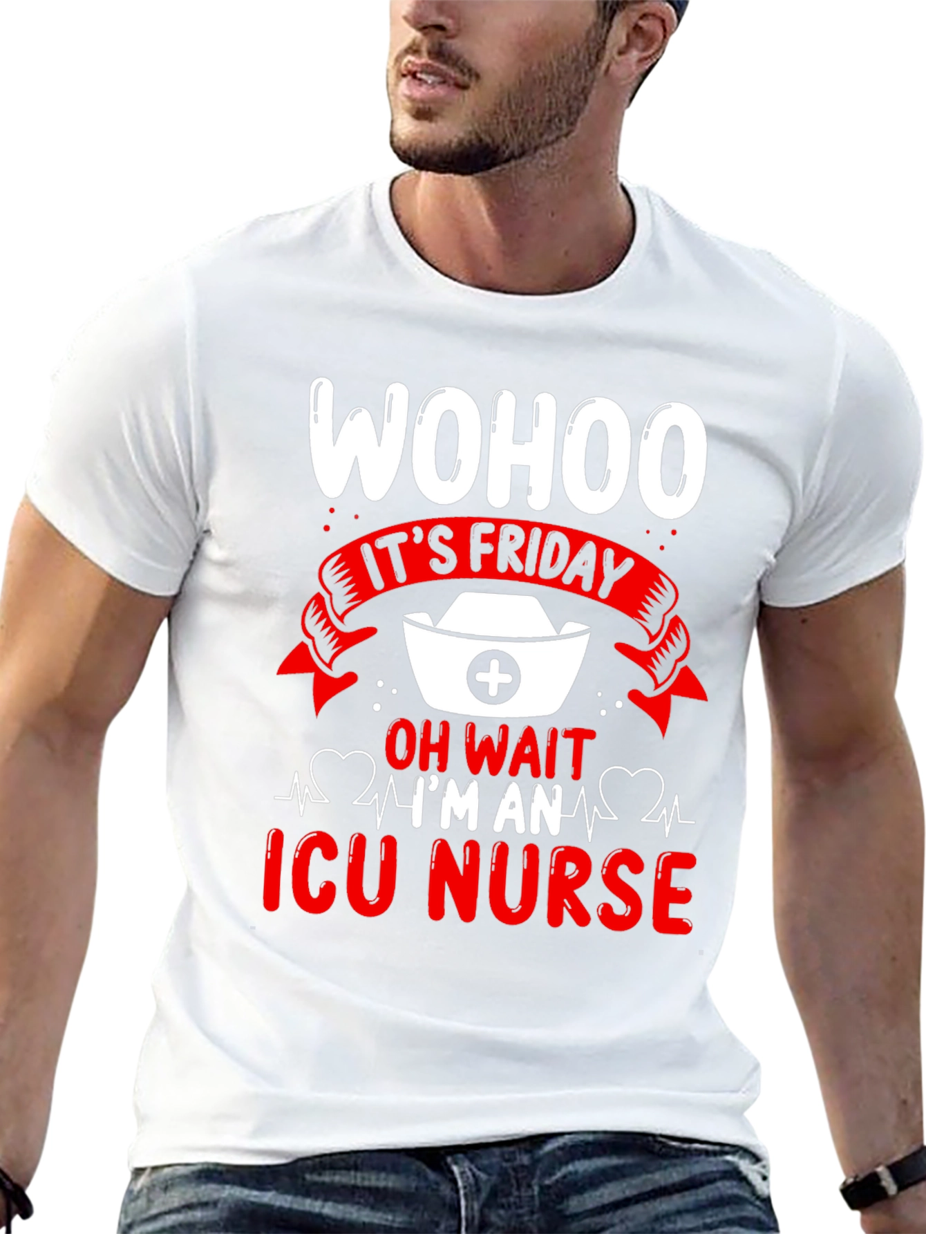 Wohoo Its Friday ICU Nurse Graphic Tee