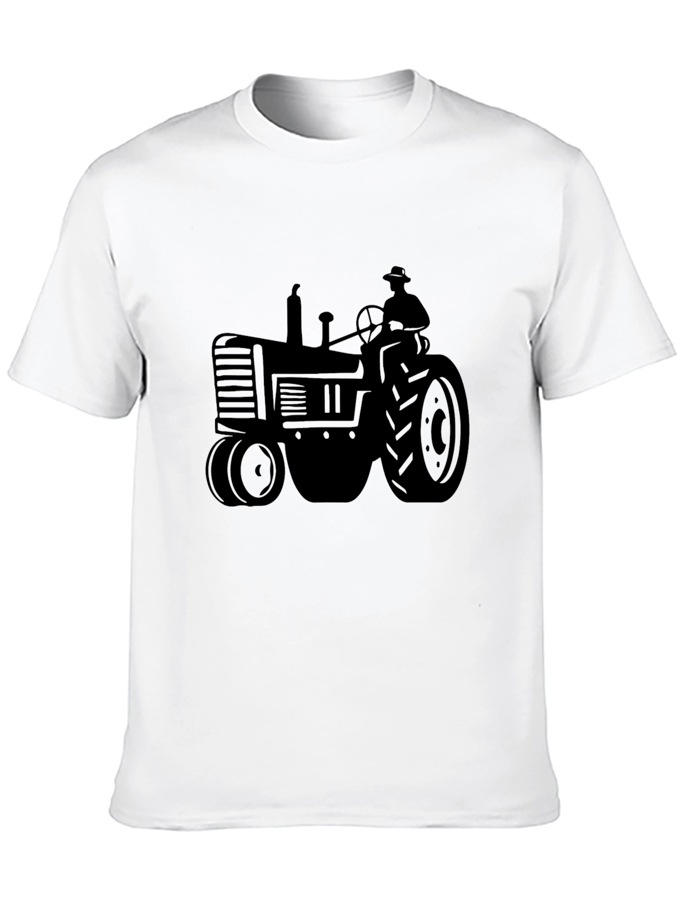 Black Tractor T-Shirt for Men