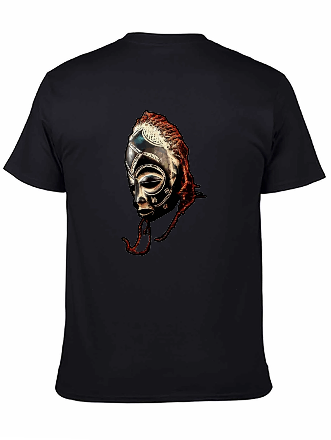 African Tribal Mask Graphic T-Shirt