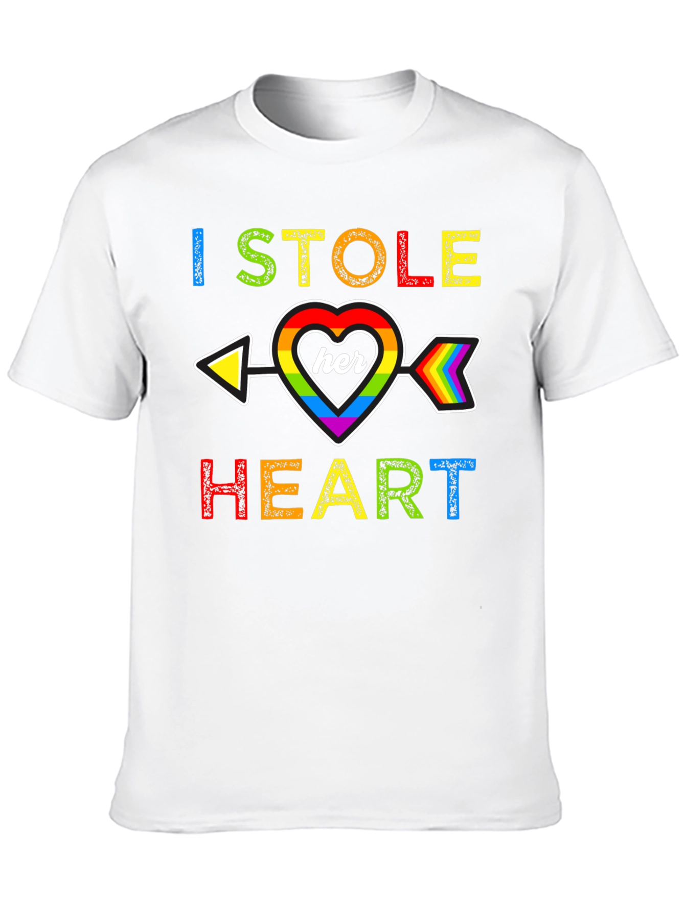 I Stole Her Heart Rainbow Pride T-Shirt