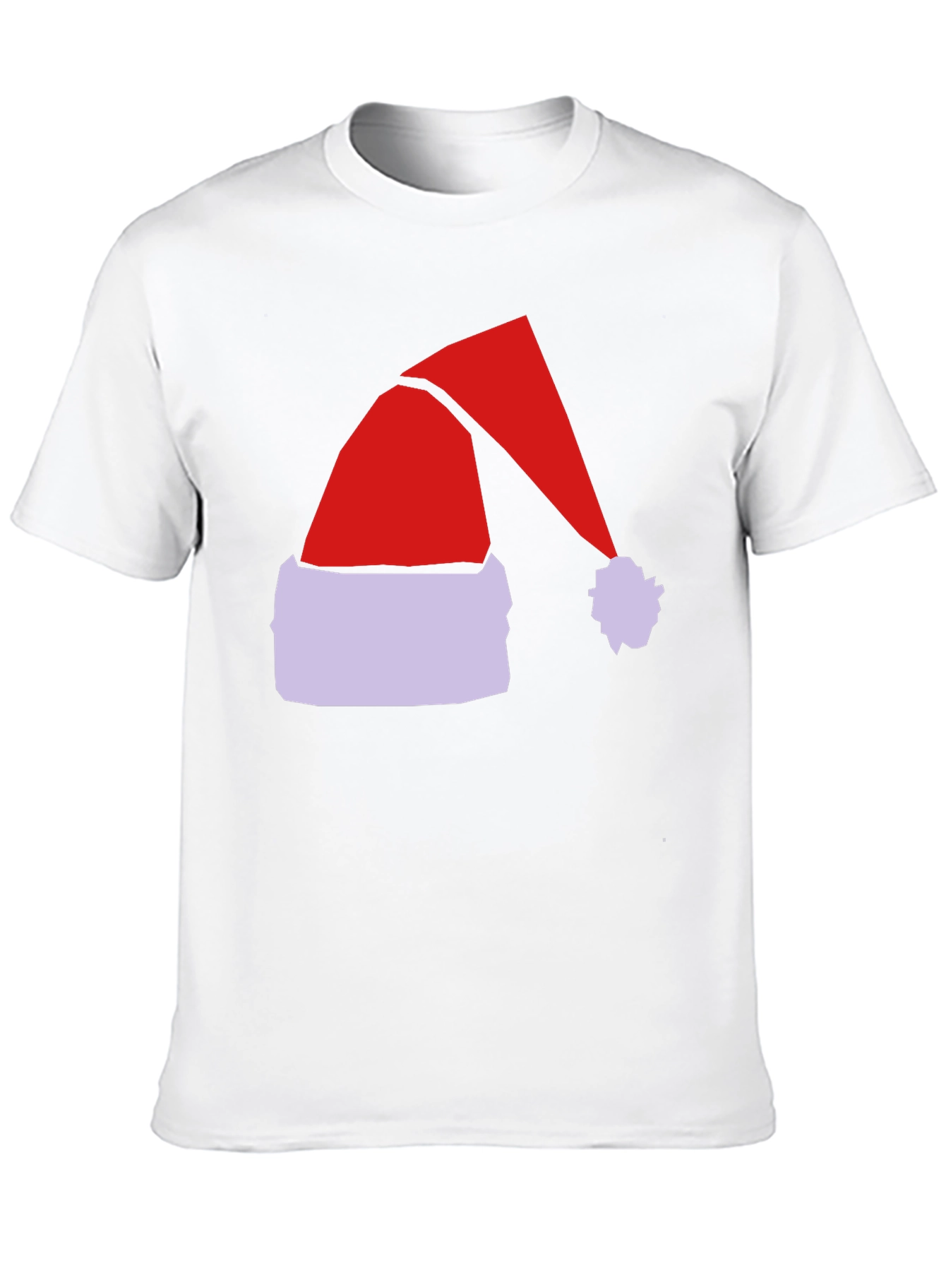 Festive Santa Hat Graphic Tee - Holiday Spirit!
