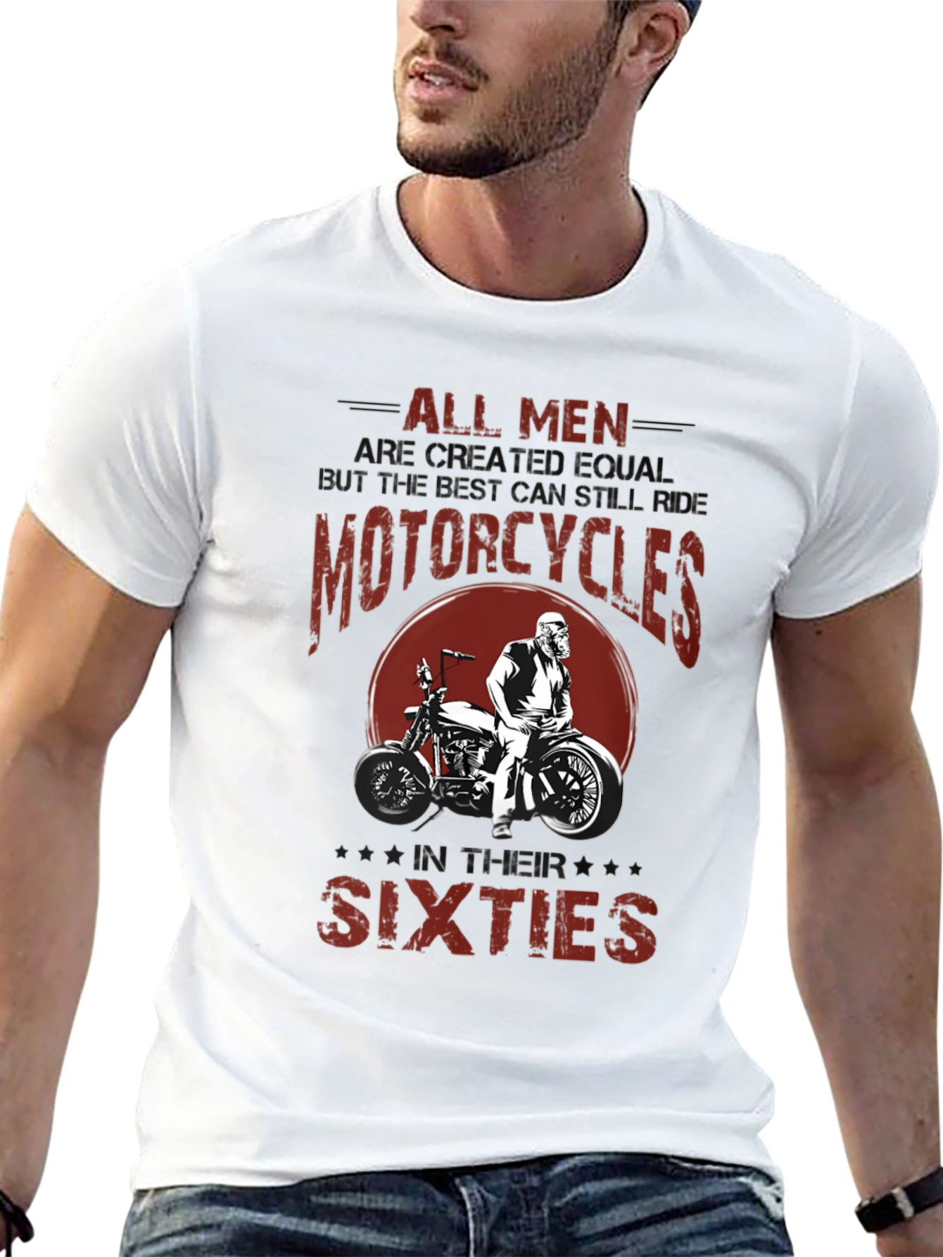 All Men Motorcycle Graphic T-Shirt