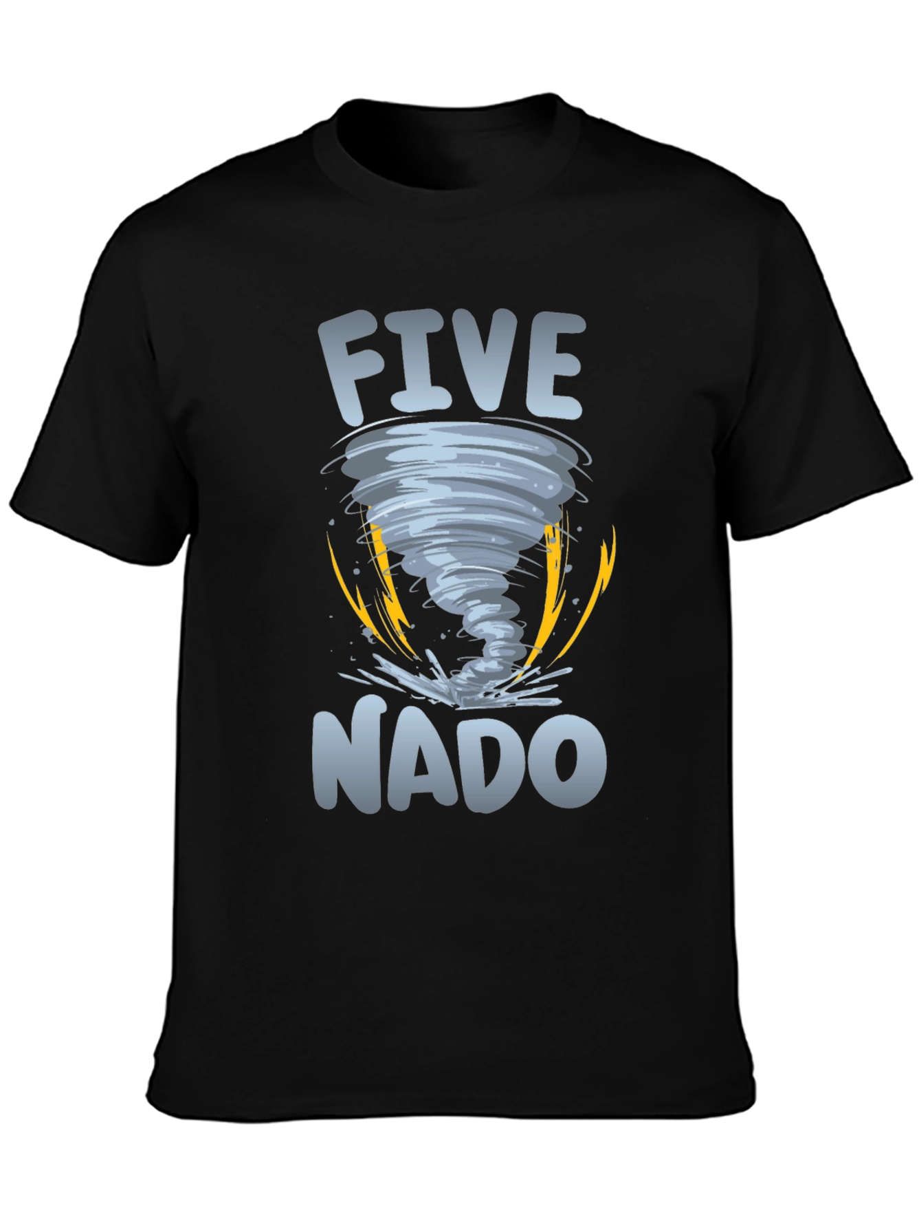 Five-Nado Graphic T-Shirt - Tornado Design Tee