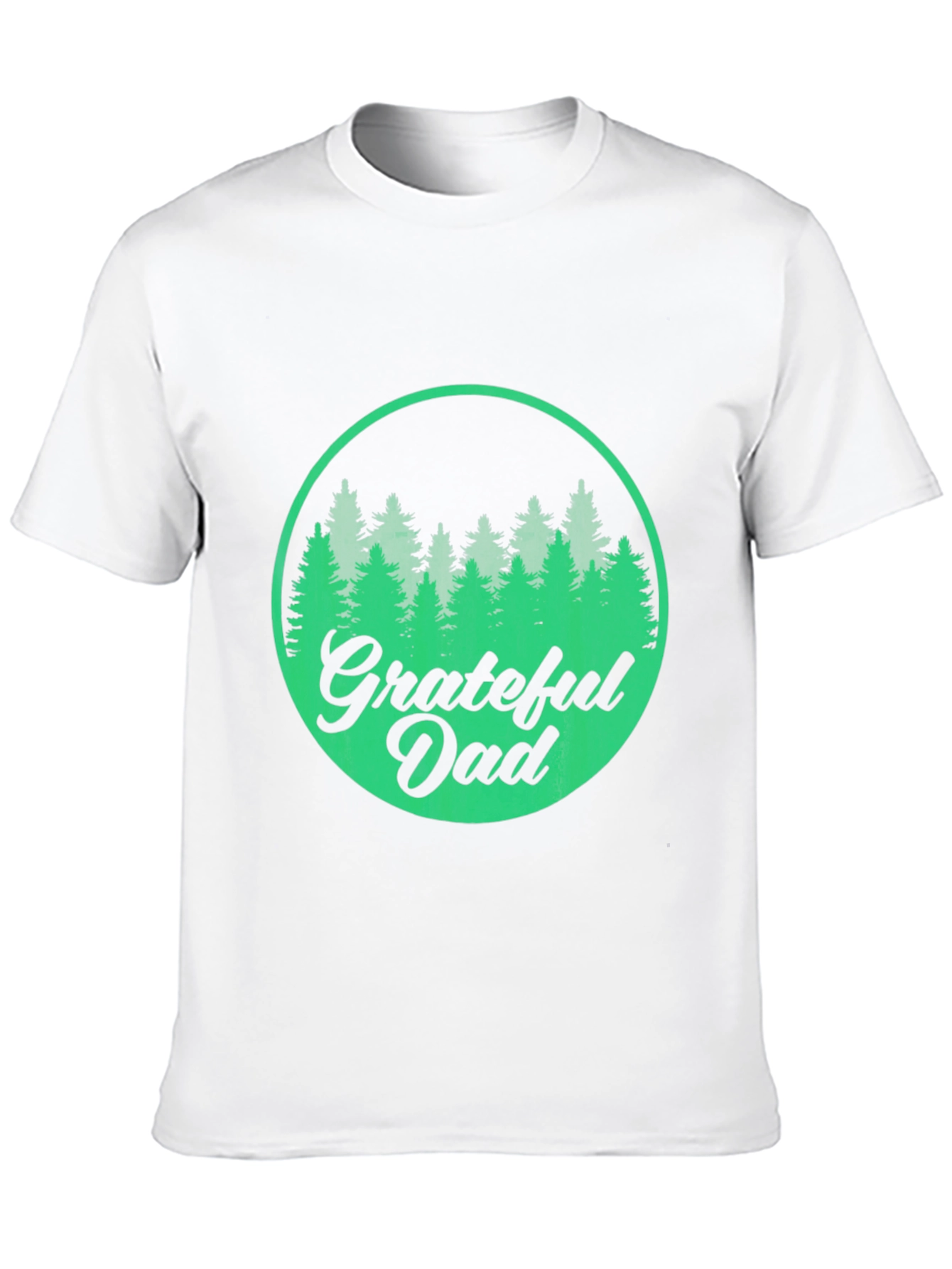 Grateful Dad Forest Graphic Tee - Black