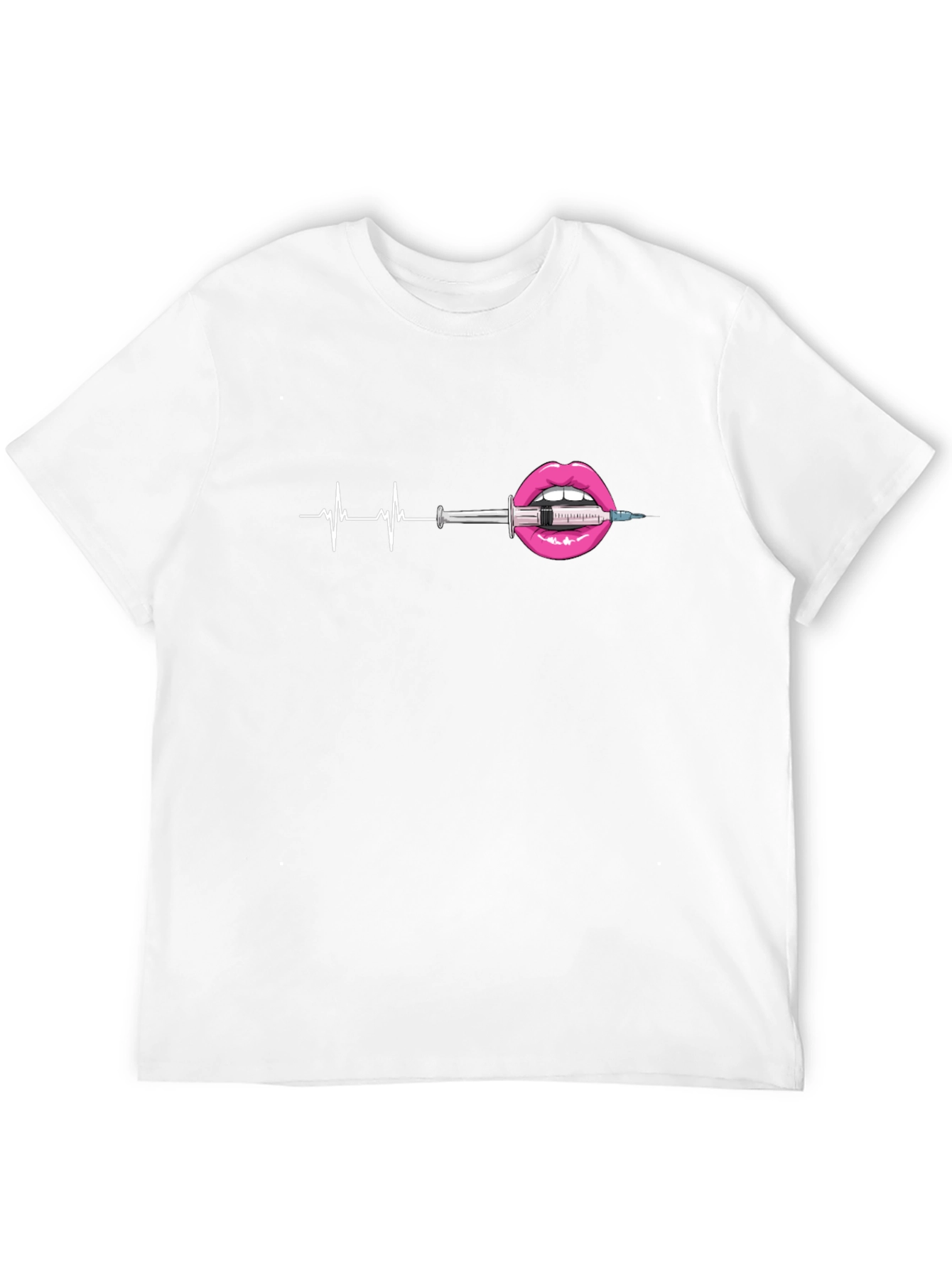 Heartbeat Lipstick Syringe Graphic Tee
