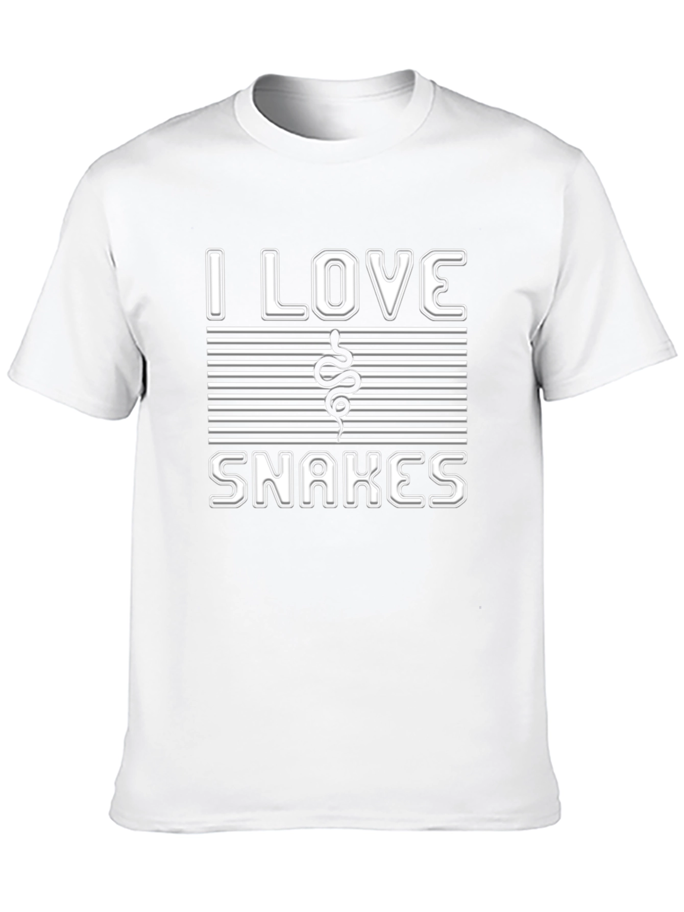 I Love Snakes Graphic Tee - Unisex Casual T-Shirt