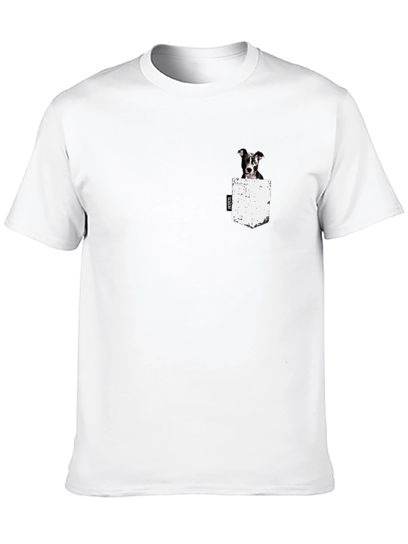 Dog in Pocket Graphic Tee - Black T-Shirt