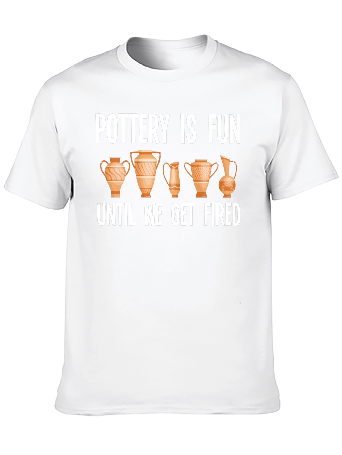 Pottery Is Fun Mens Black T-Shirt