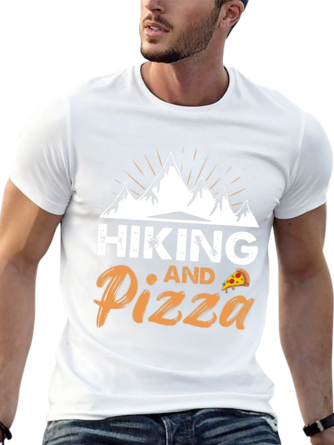 Hiking and Pizza Graphic Tee | Adventure Ready