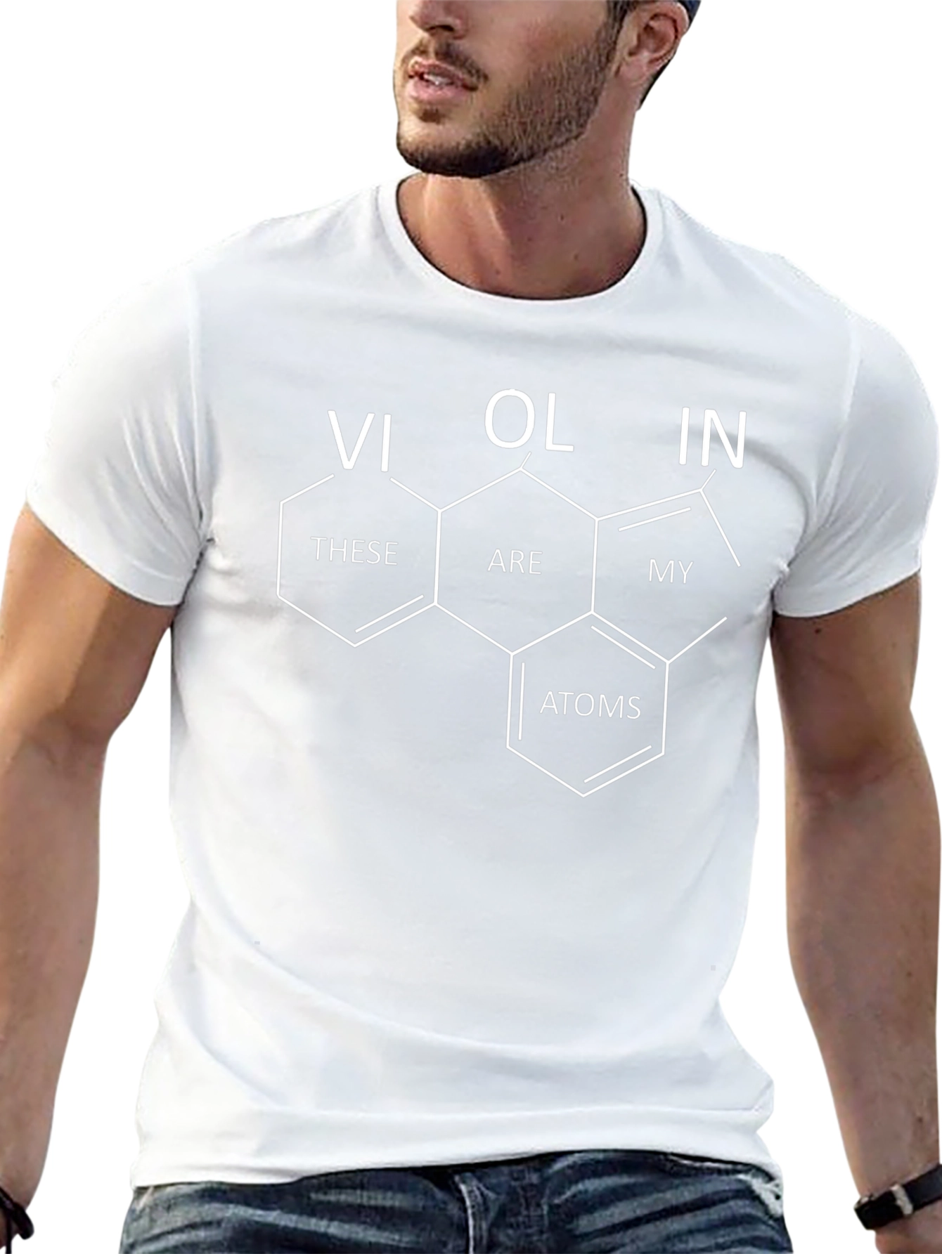 Violin Atoms T-Shirt - Chemistry Music Lover