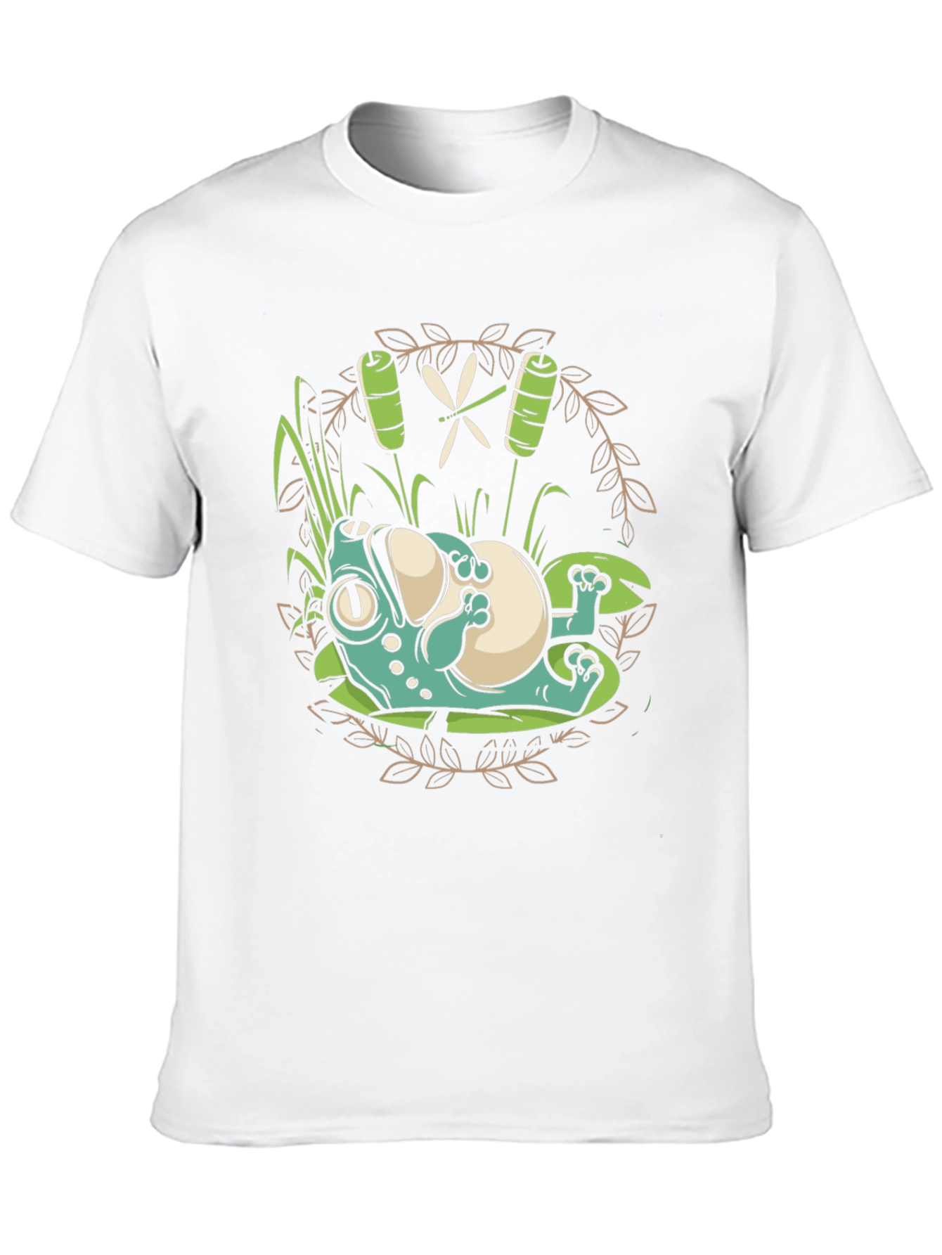 Lazy Frog Graphic Tee - Relaxed Style