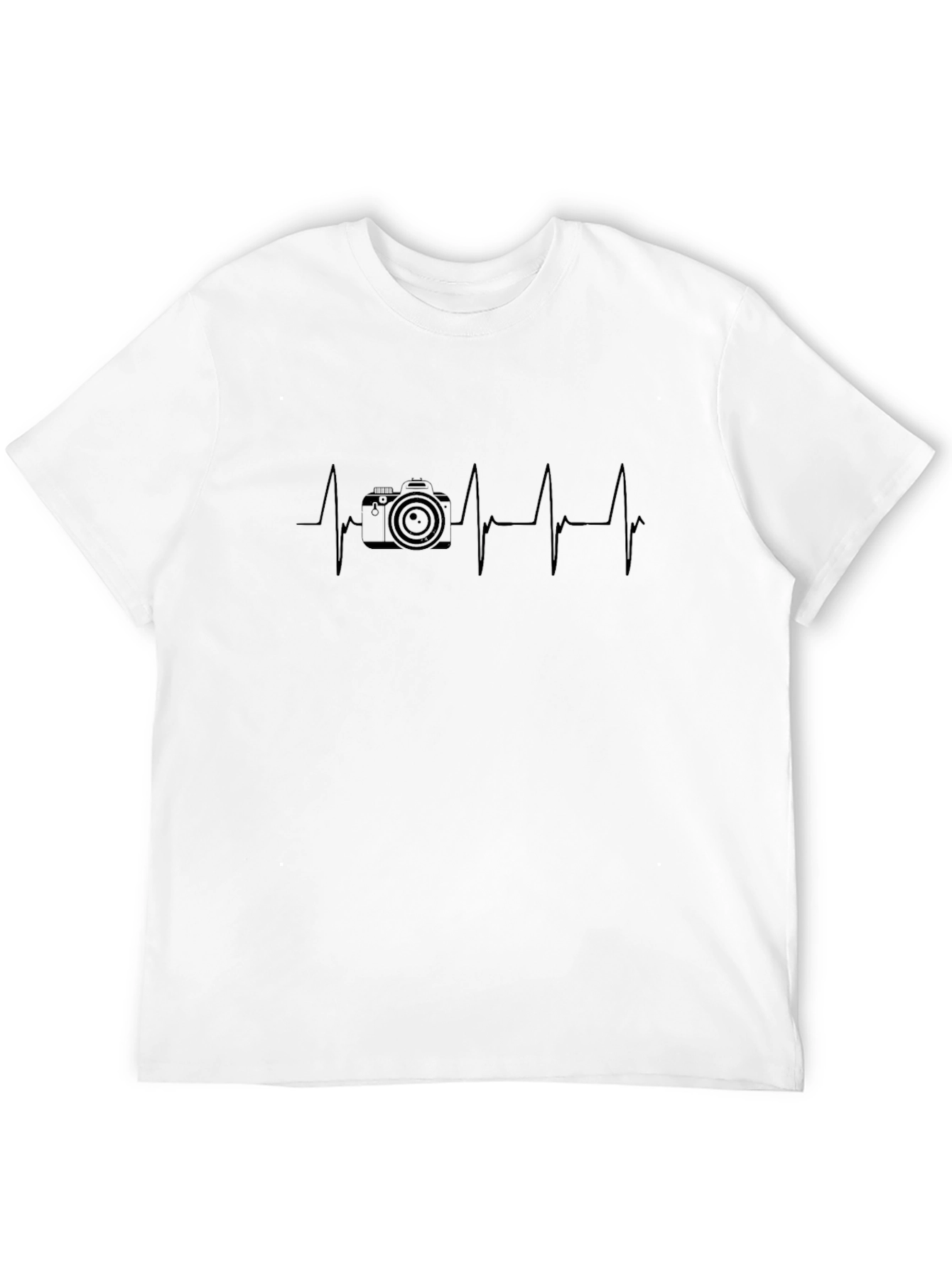 Camera Heartbeat T-Shirt - Photographers Essential!