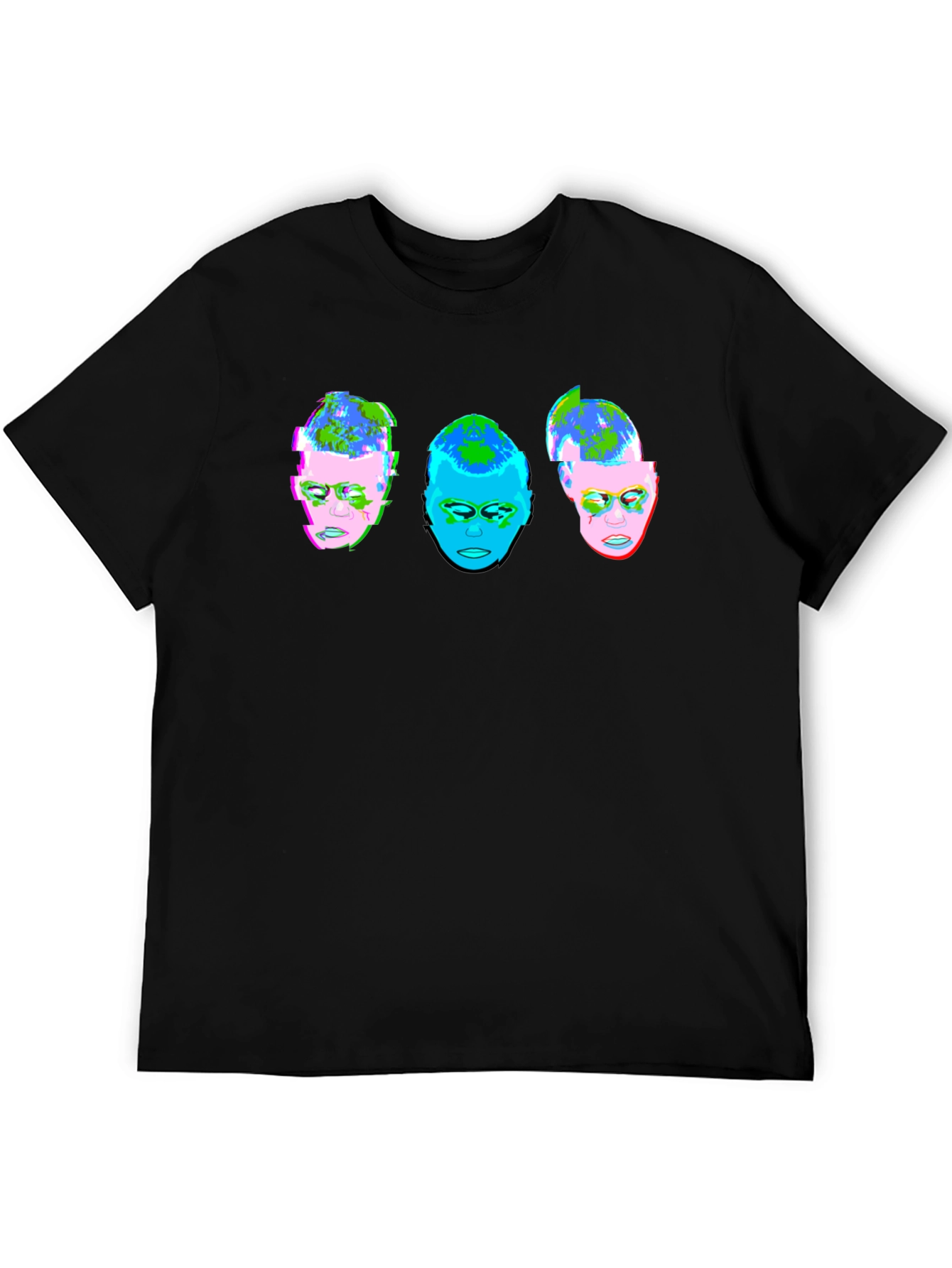 Abstract Face T-Shirt - Unique Graphic Tee