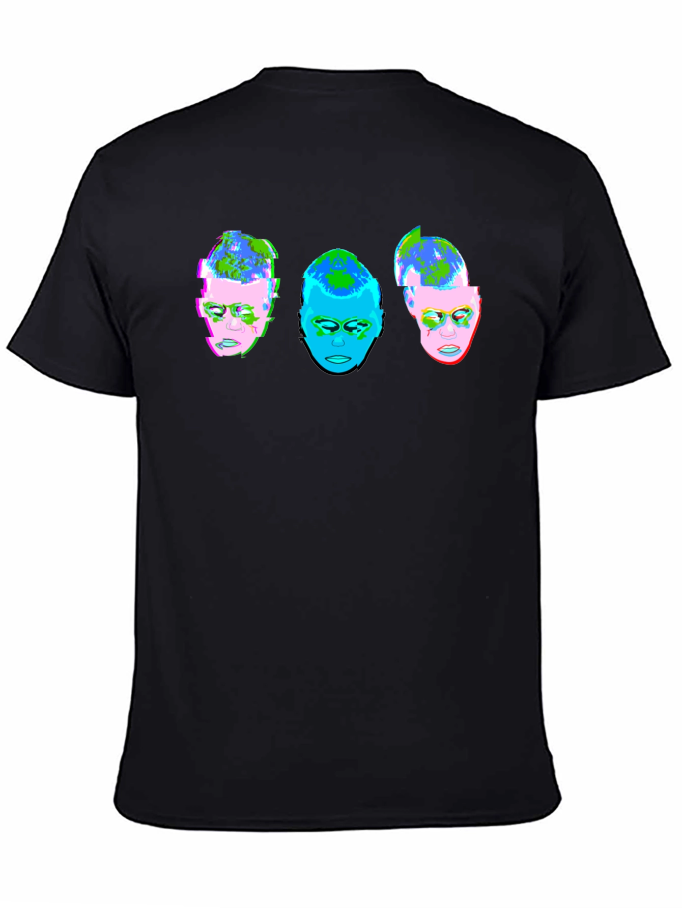 Abstract Face T-Shirt - Unique Graphic Tee