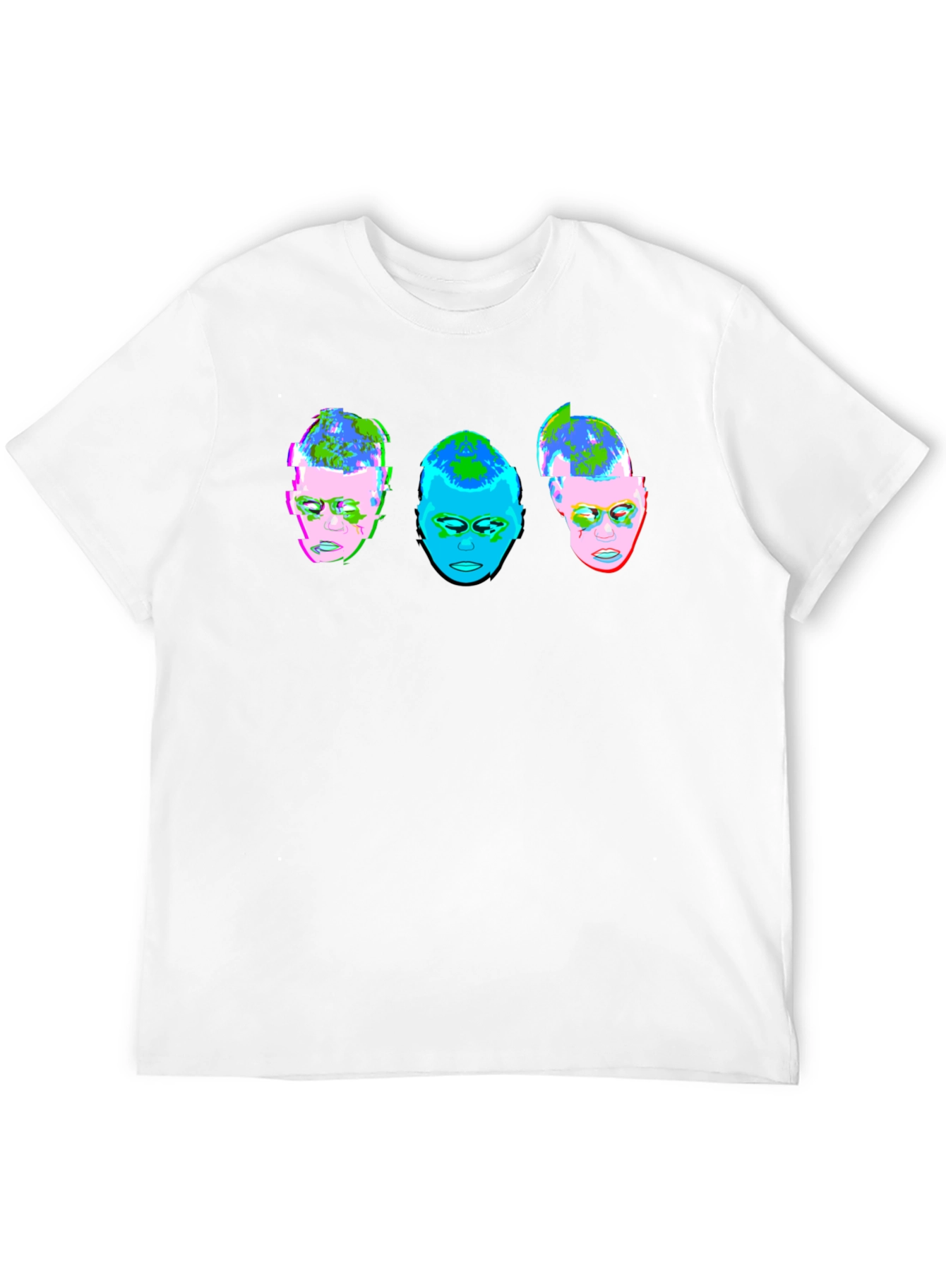 Abstract Face T-Shirt - Unique Graphic Tee