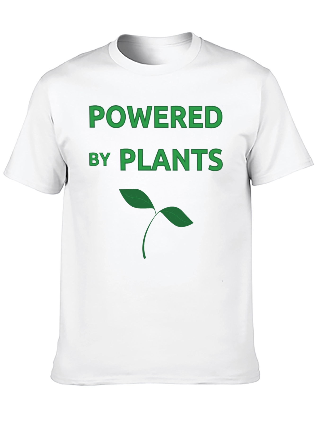 Powered by Plants Black Graphic Tee - Vegan Apparel