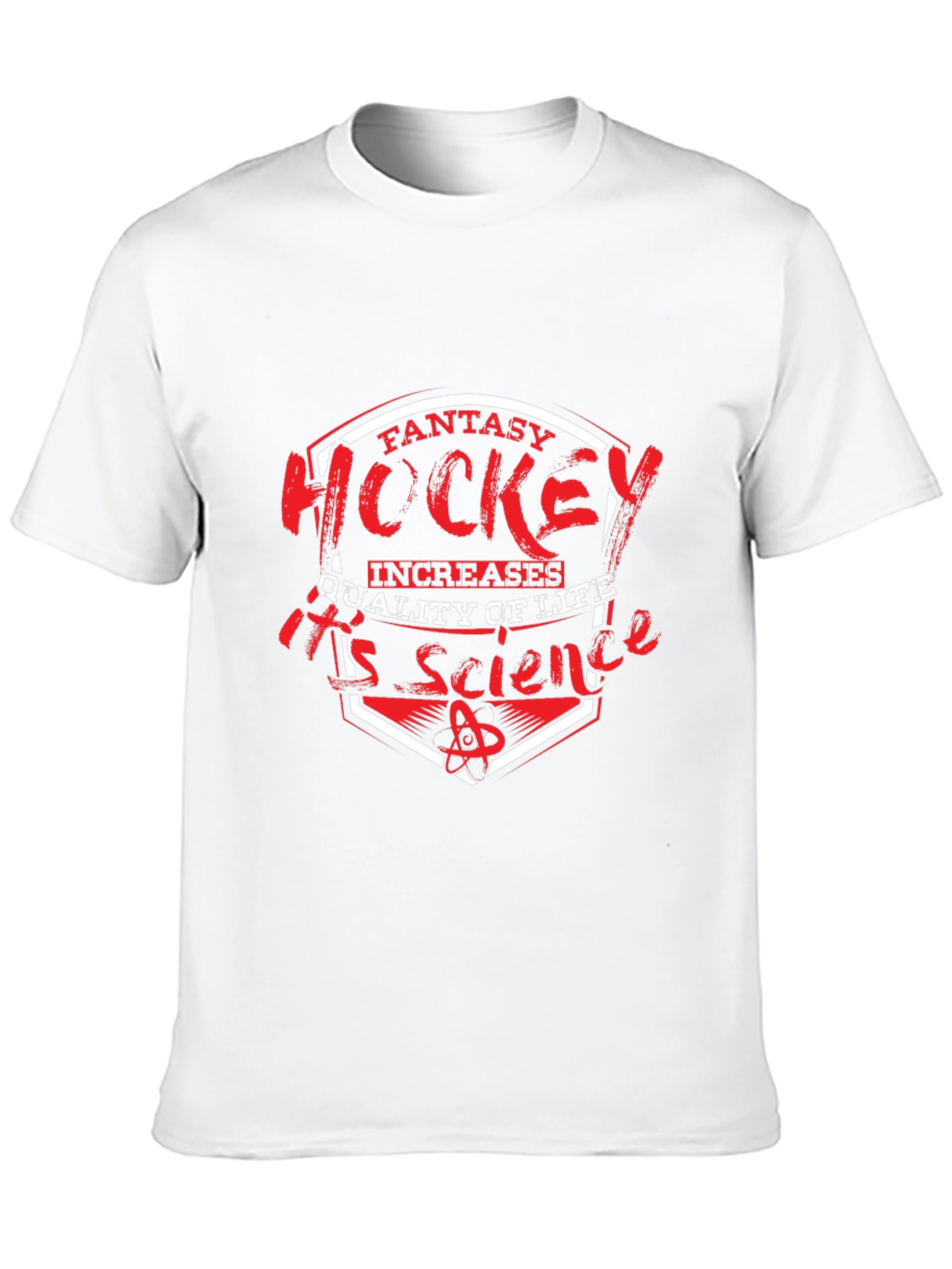 Fantasy Hockey is Science Black T-Shirt
