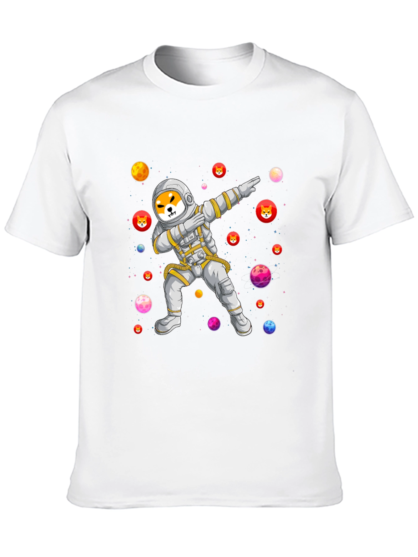 Shiba Inu Astronaut Dabbing T-Shirt - Crypto Meme Tee