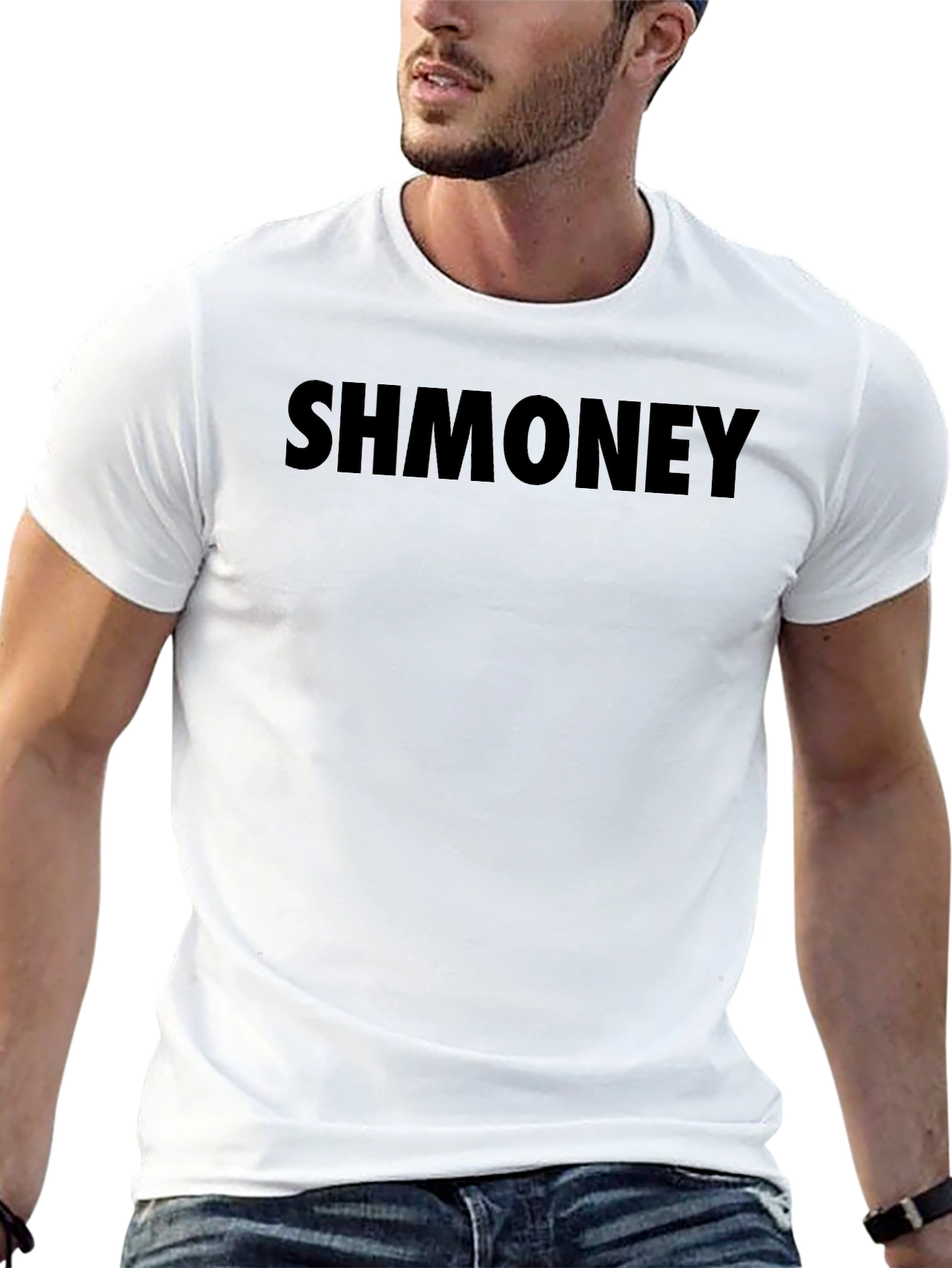 SHMONEY Black Graphic T-Shirt
