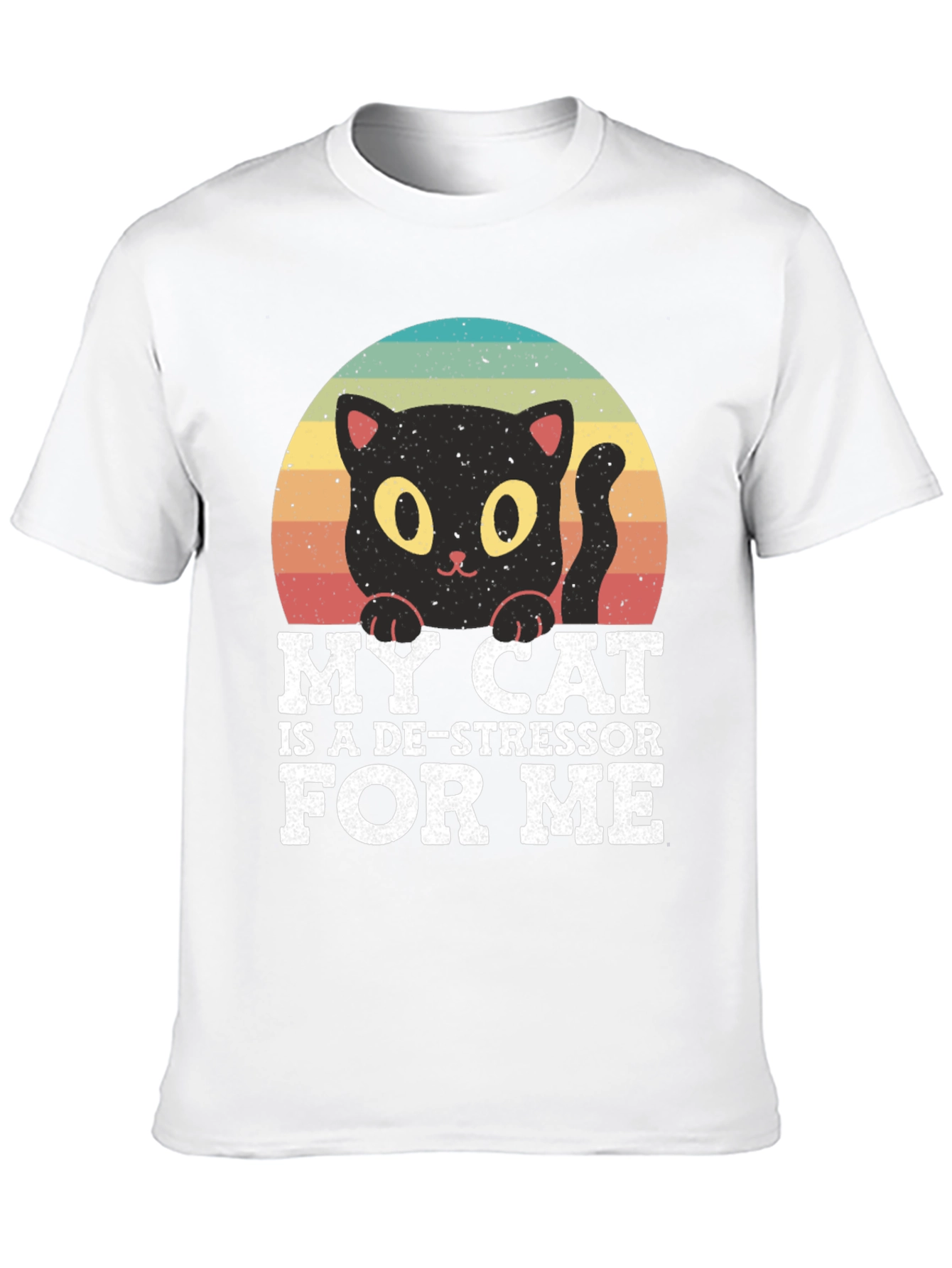 Cute Cat De-Stressor T-Shirt