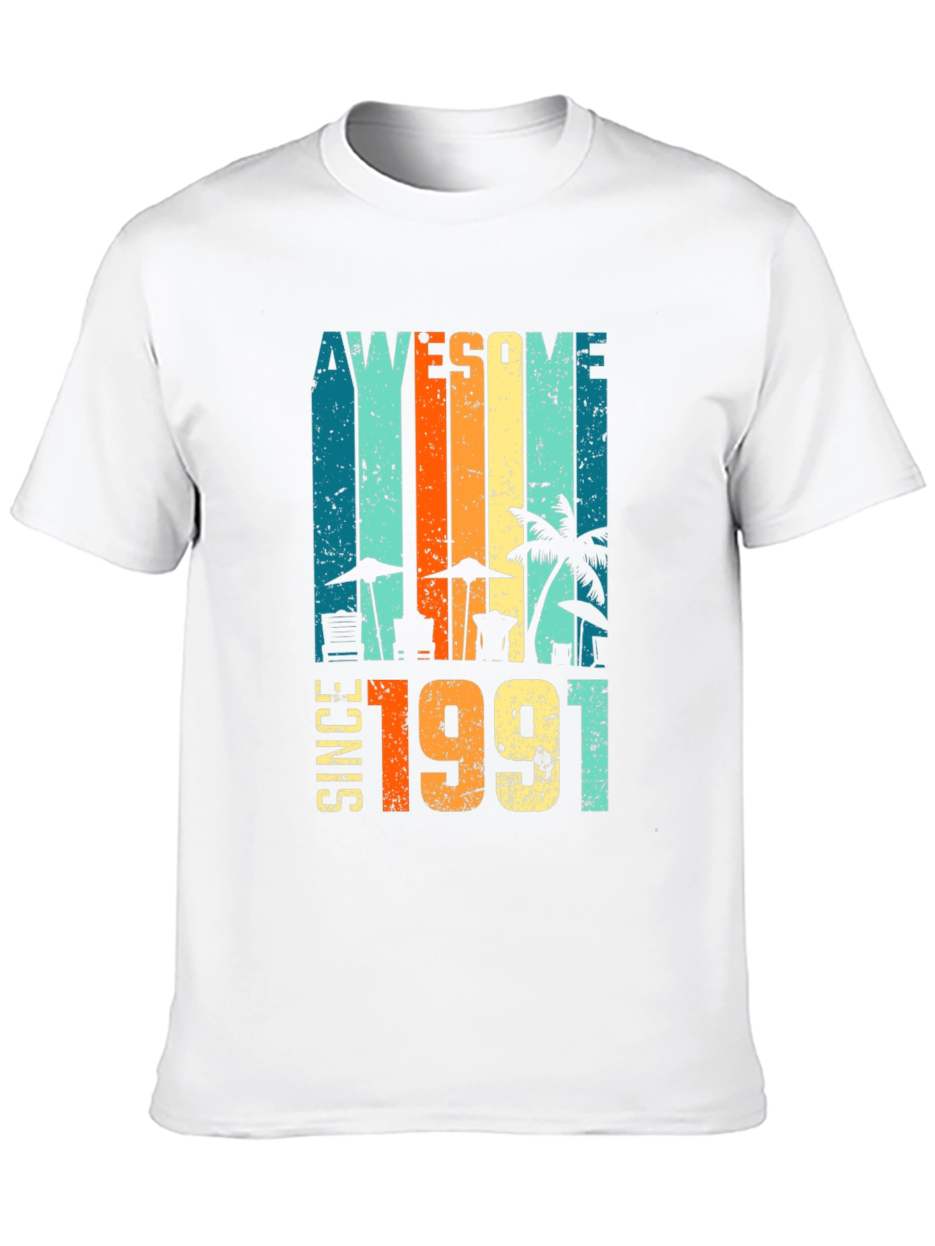 Awesome Since 1991 Graphic Tee - Retro Birthday T-Shirt