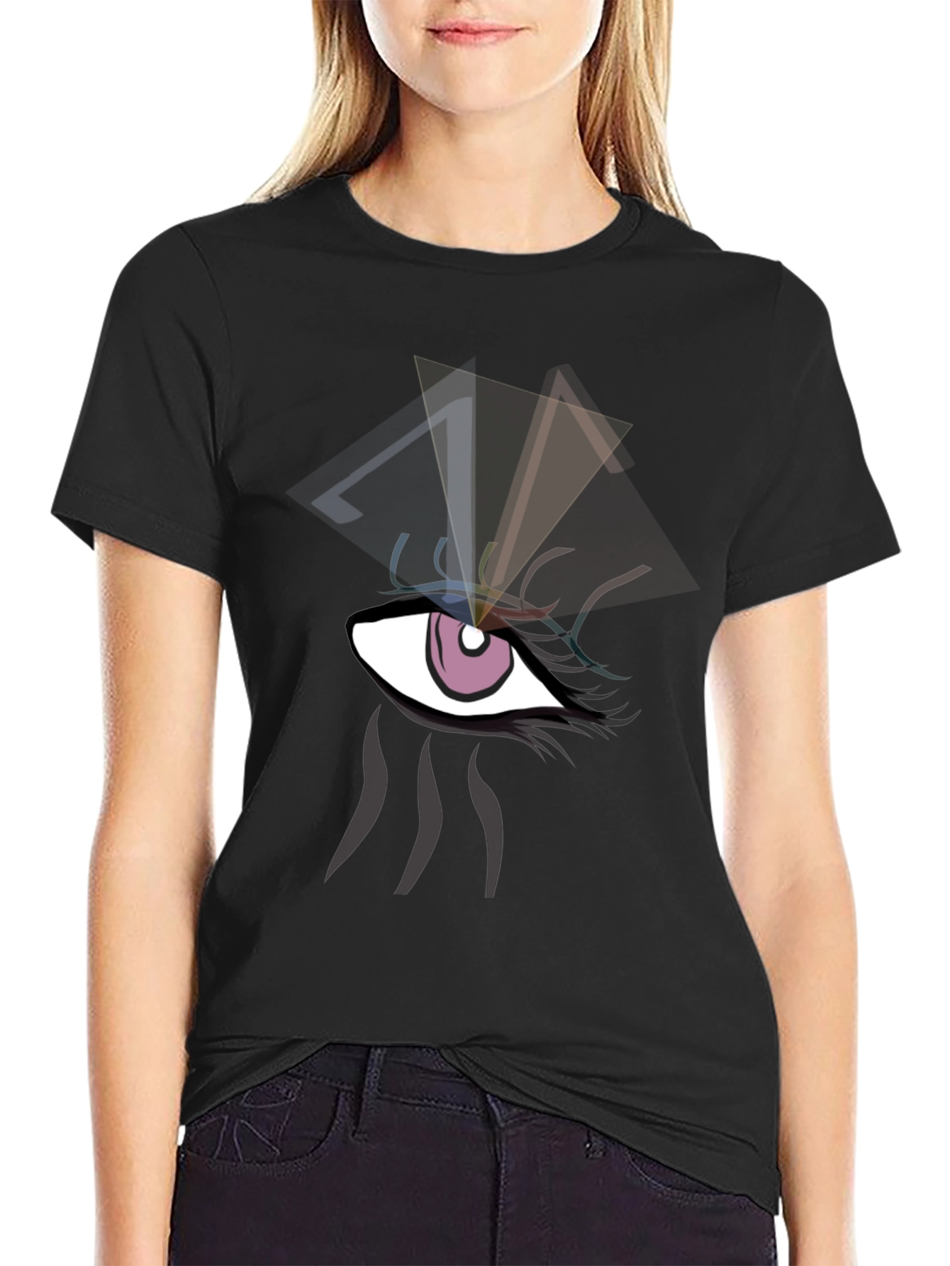 Eye Graphic Black T-Shirt