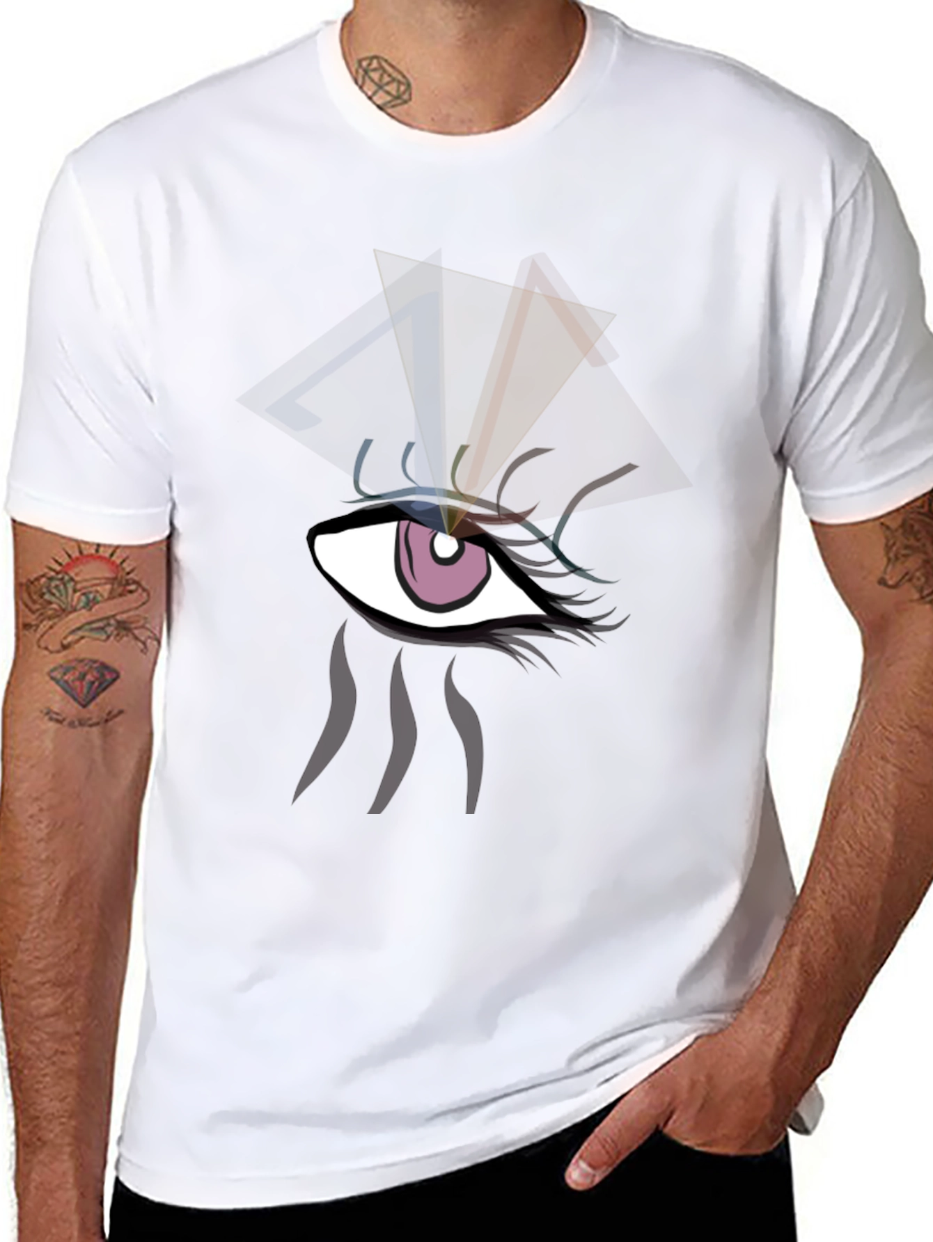 Eye Graphic Black T-Shirt