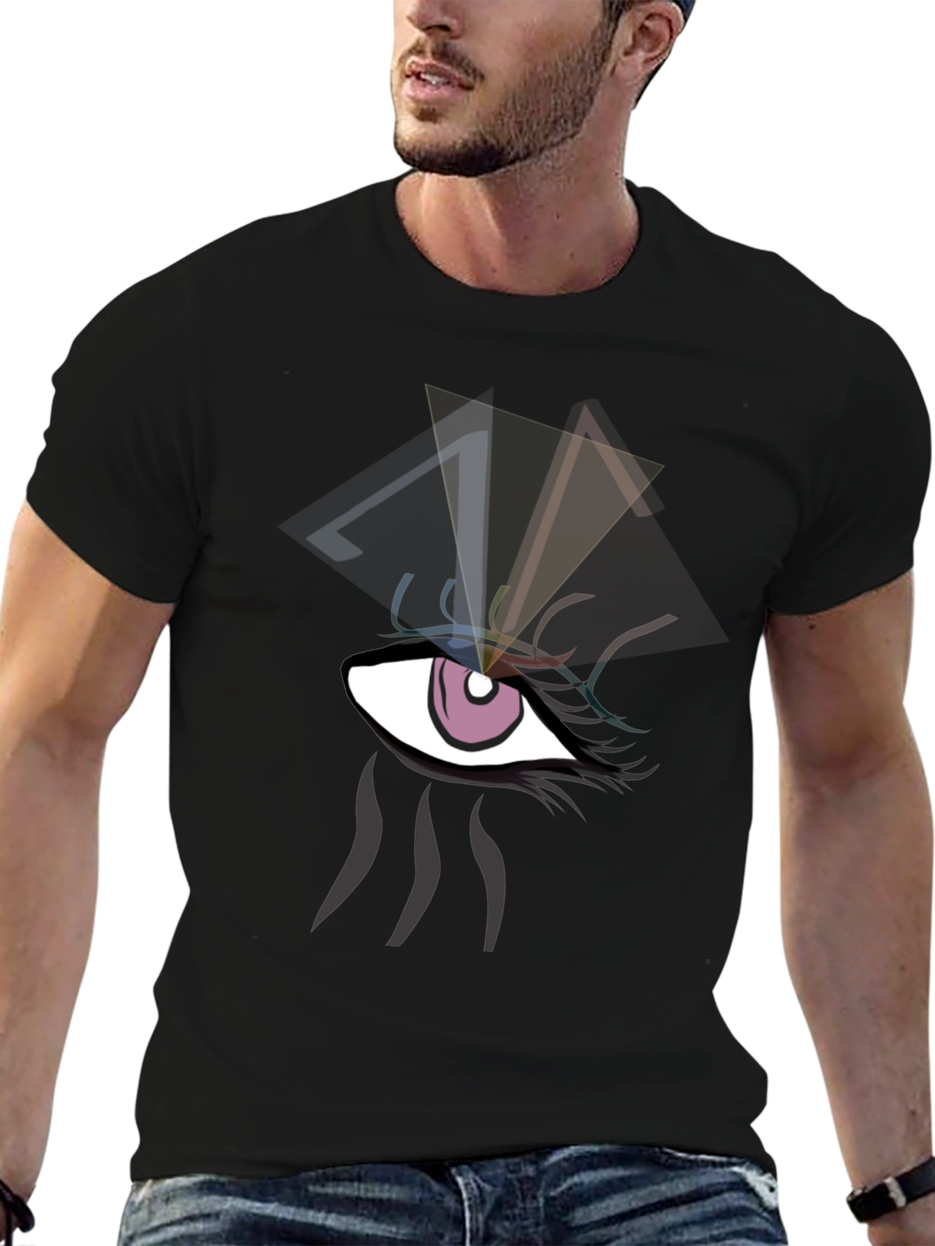 Eye Graphic Black T-Shirt