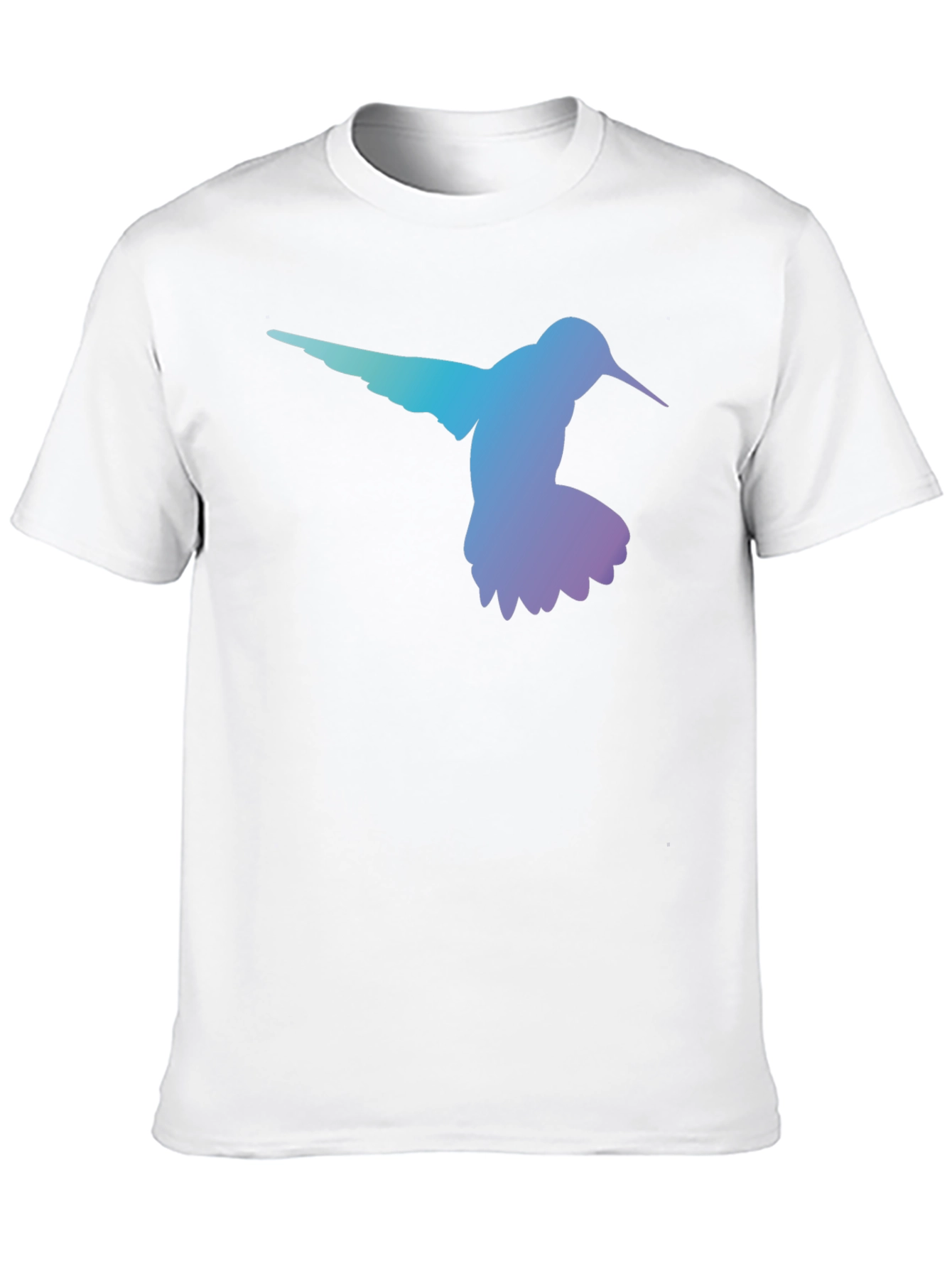 Hummingbird Graphic Tee - Black Casual T-Shirt