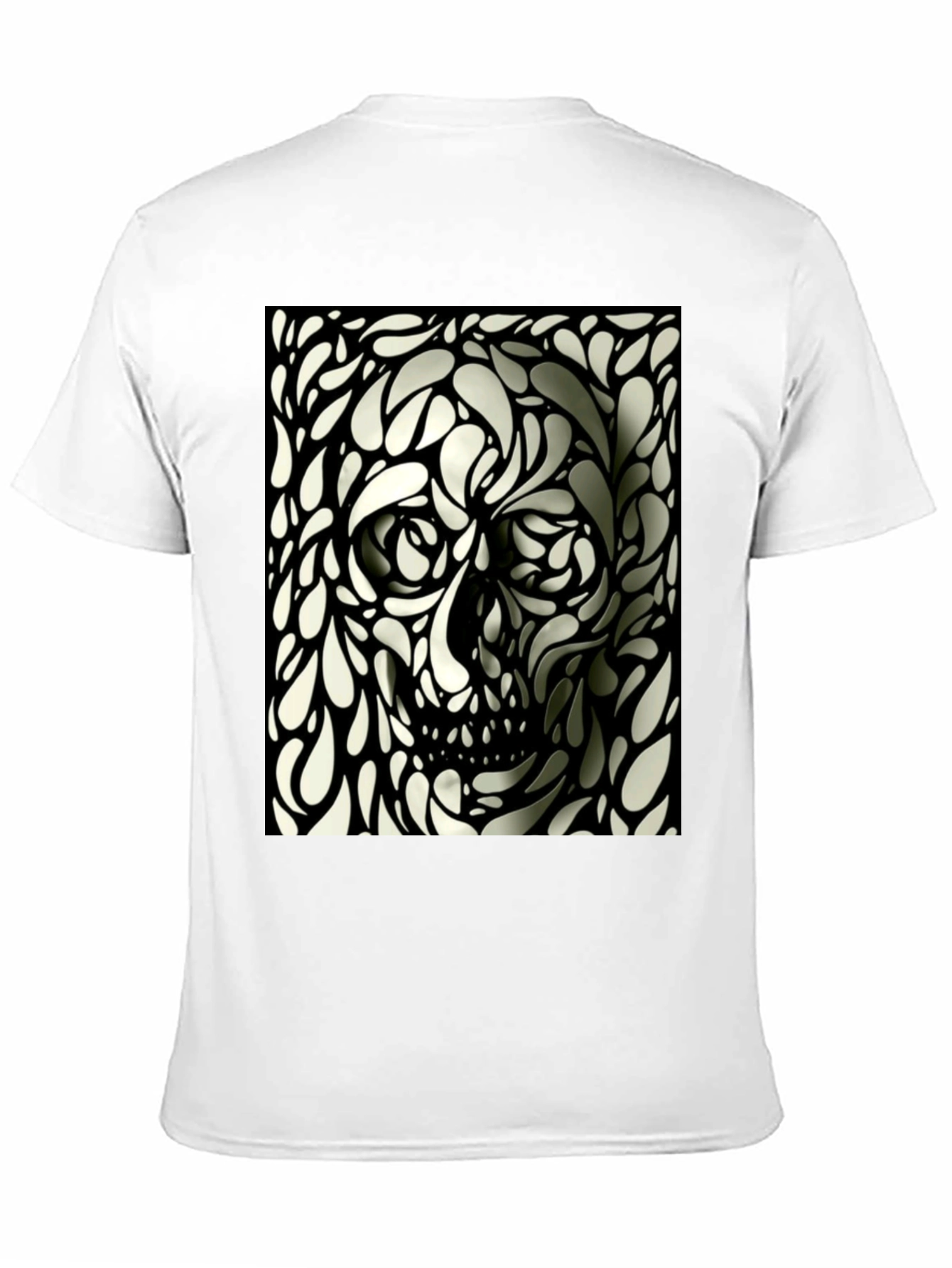 Abstract Skull Graphic T-Shirt - Modern Artistic Tee