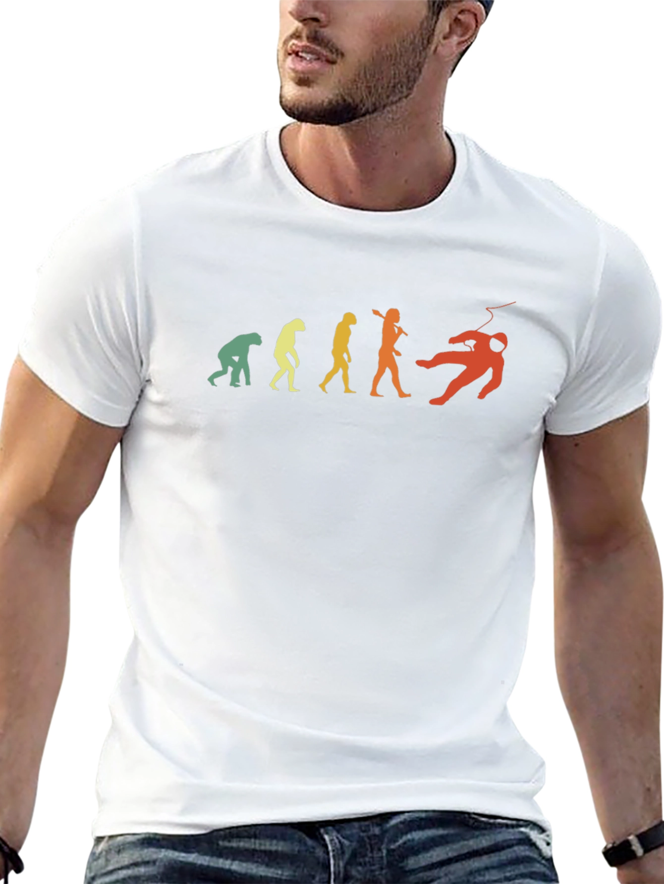 Evolution to Space T-Shirt - Funny Astronaut Tee