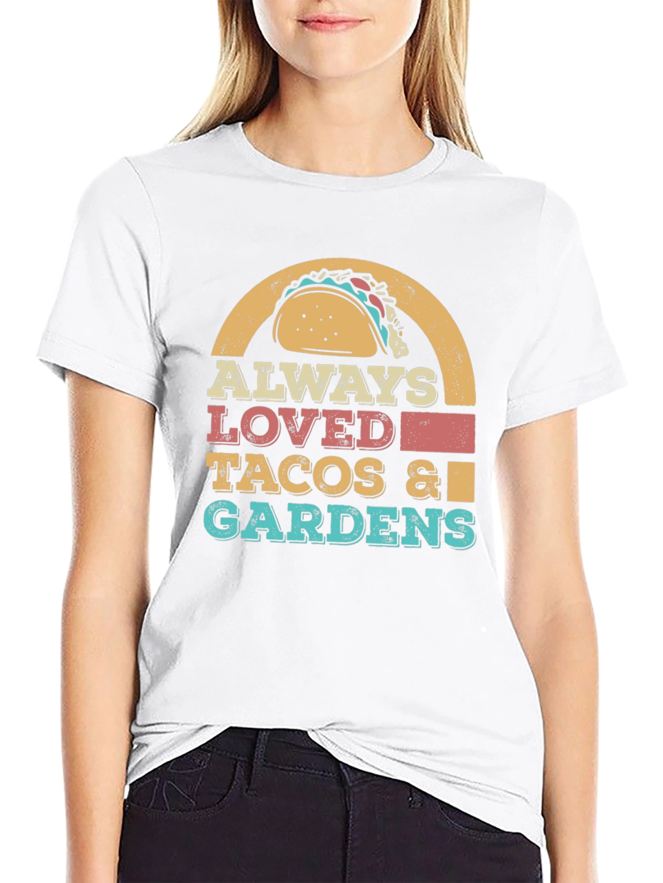Always Loved Tacos & Gardens Graphic T-Shirt