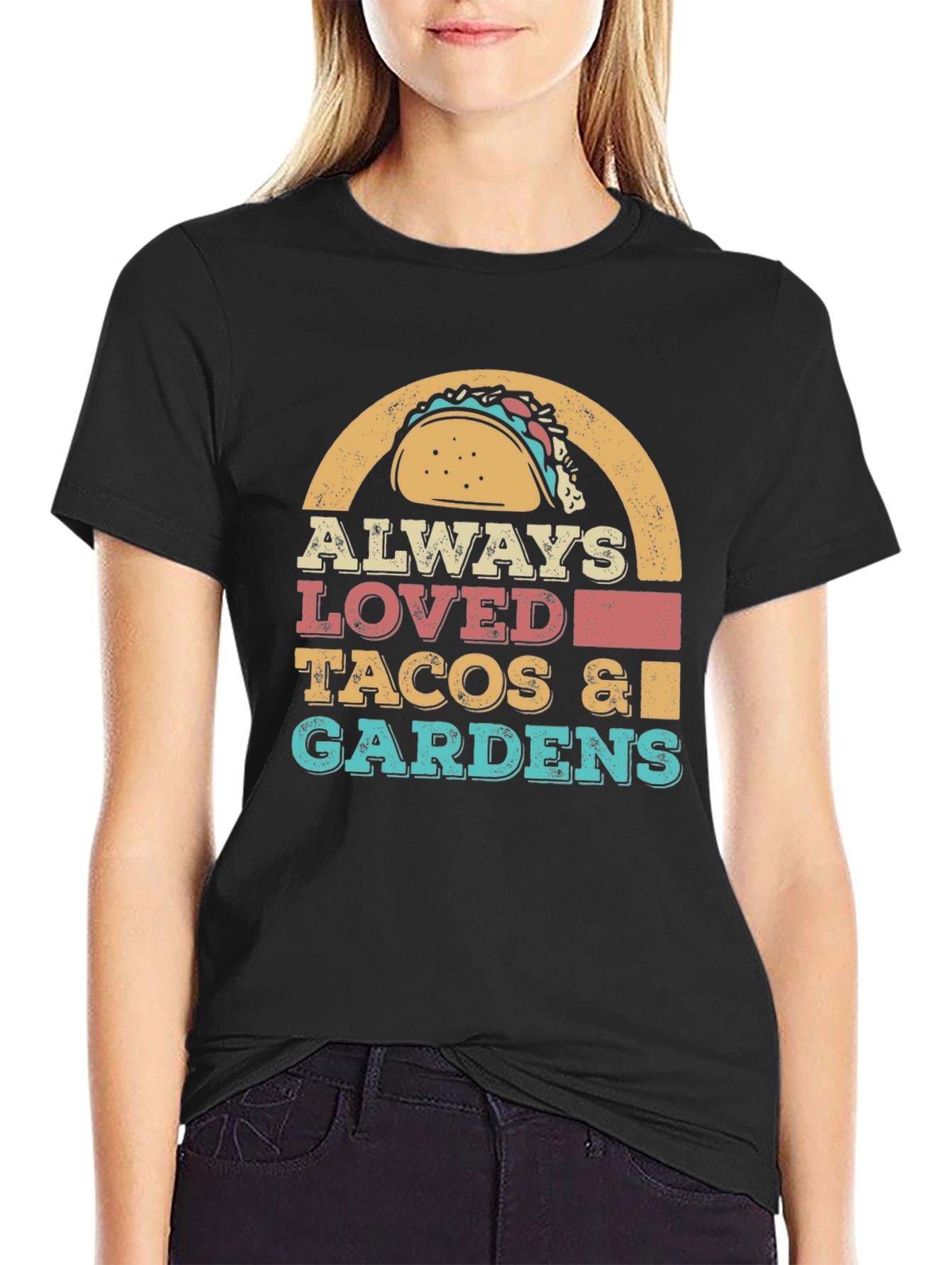 Always Loved Tacos & Gardens Graphic T-Shirt