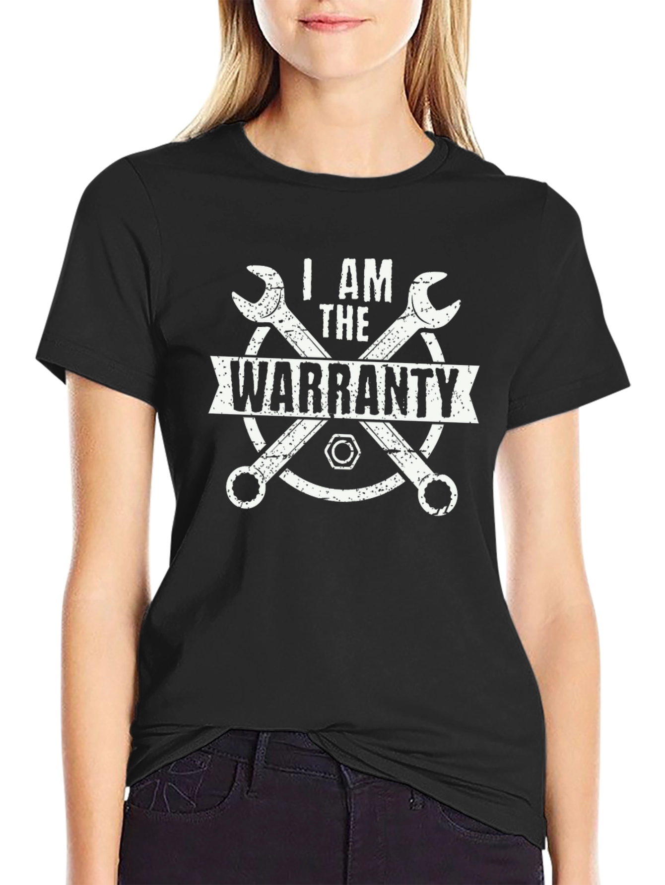 I Am The Warranty Graphic T-Shirt - Black