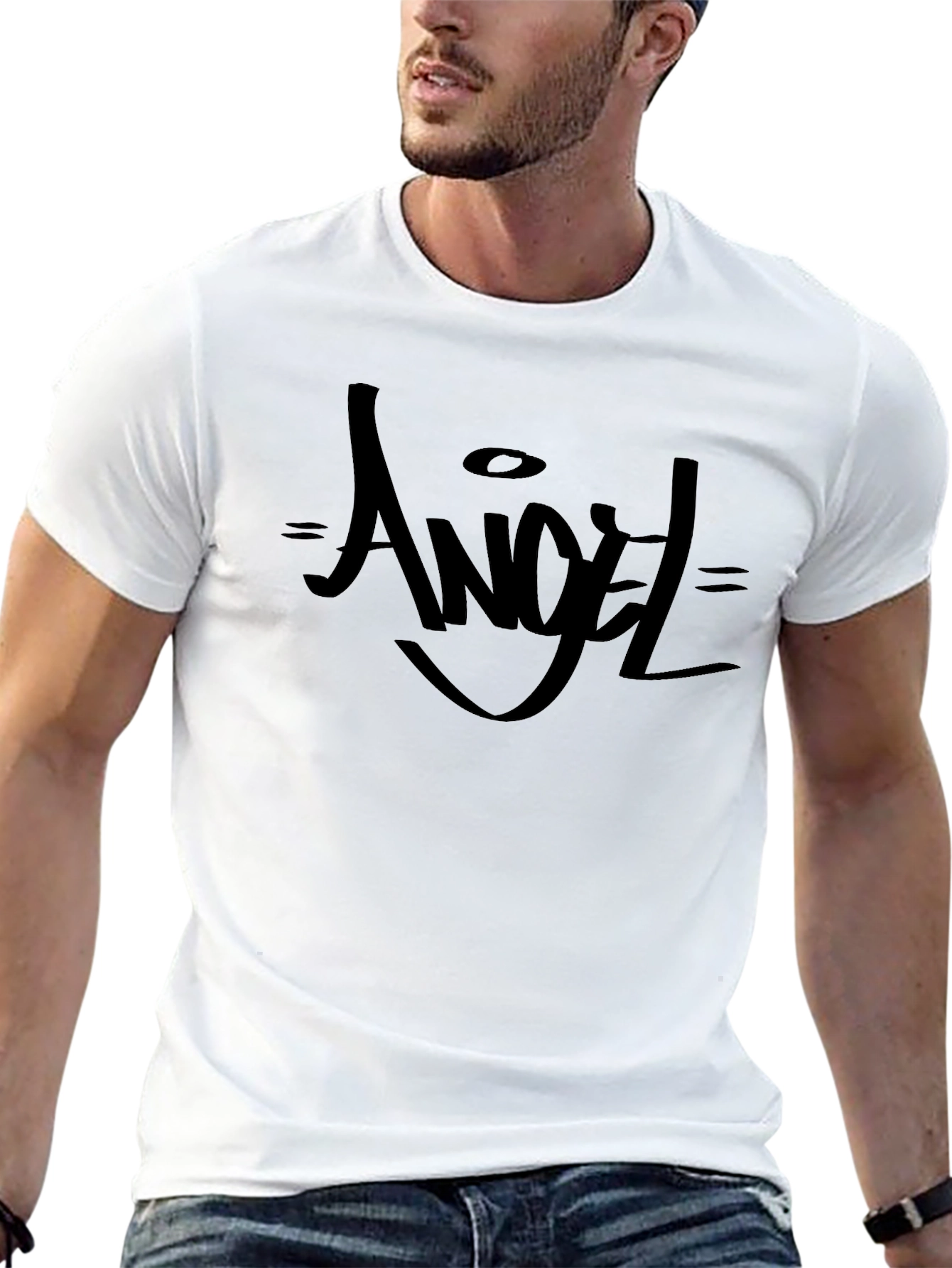 Angel Graphic Black T-Shirt