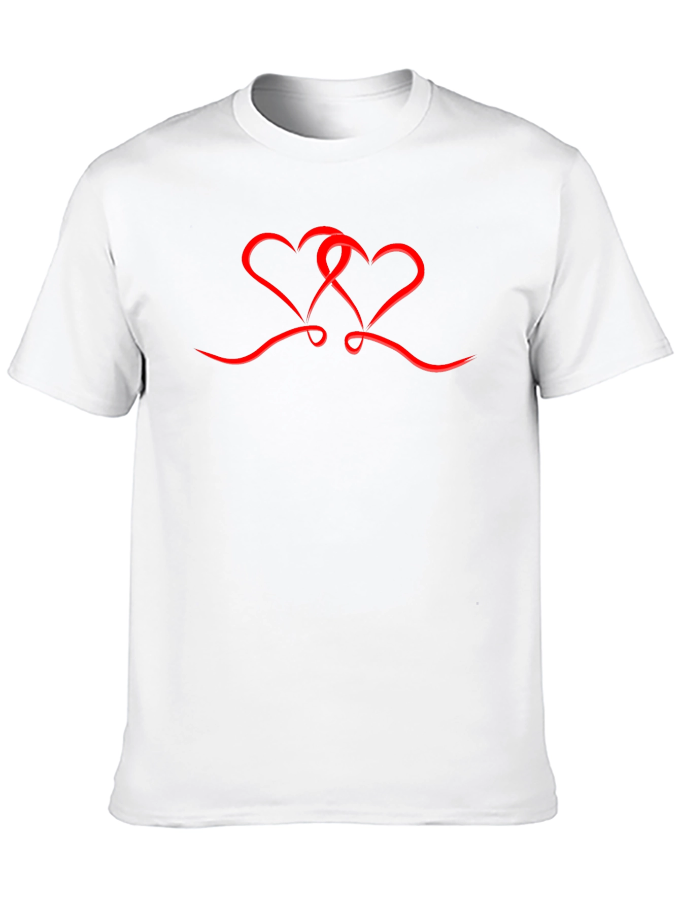Heart Graphic Tee - Mens Black T-Shirt