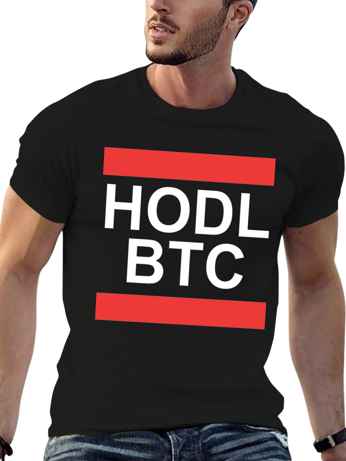 HODL BTC T-Shirt - Crypto Bitcoin Design