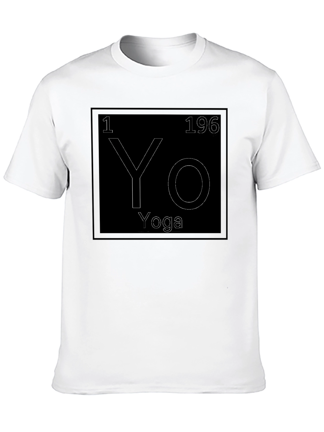Yoga Periodic Table Style Graphic Tee - Black