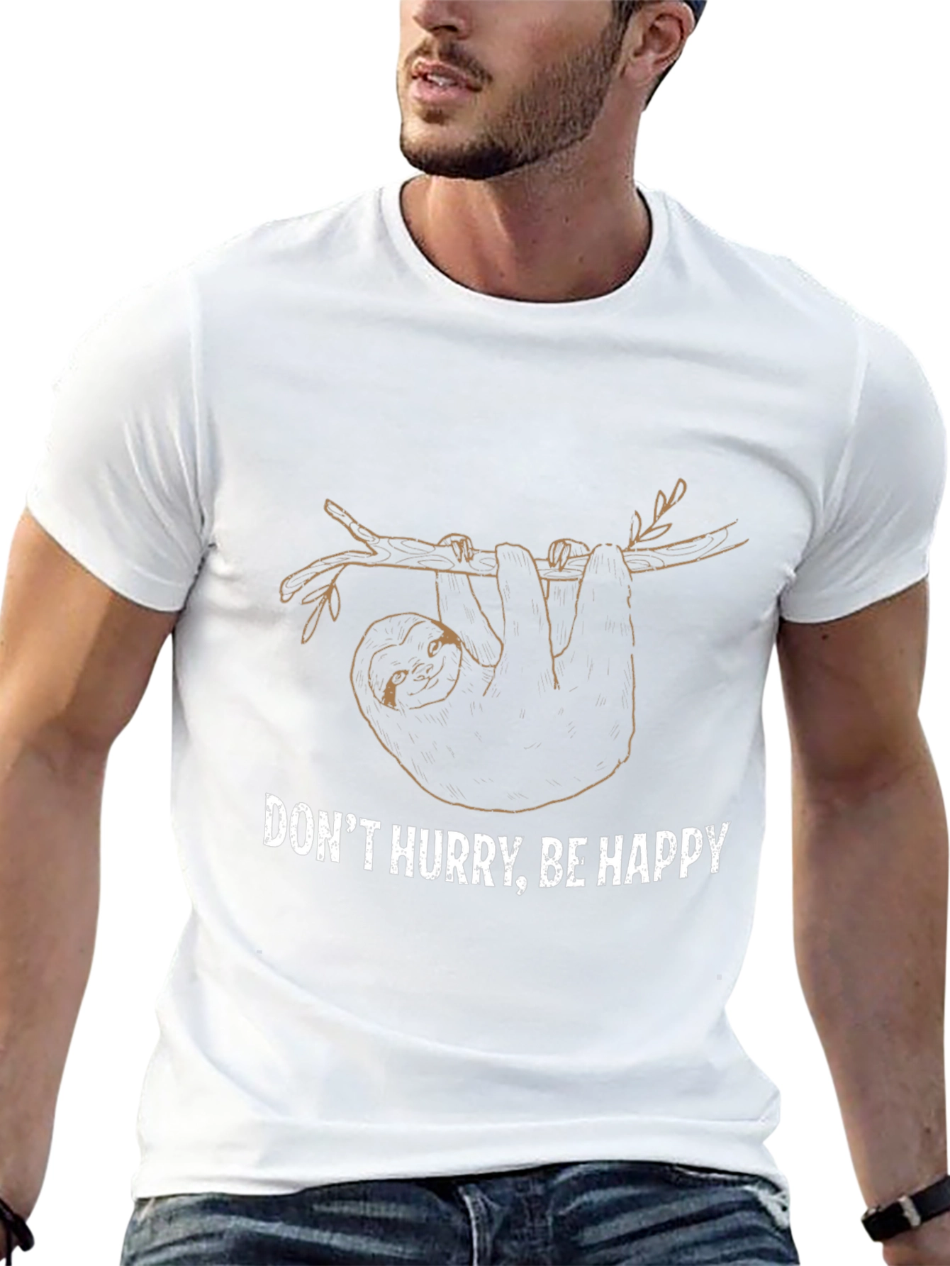 Dont Hurry Be Happy Sloth T-Shirt