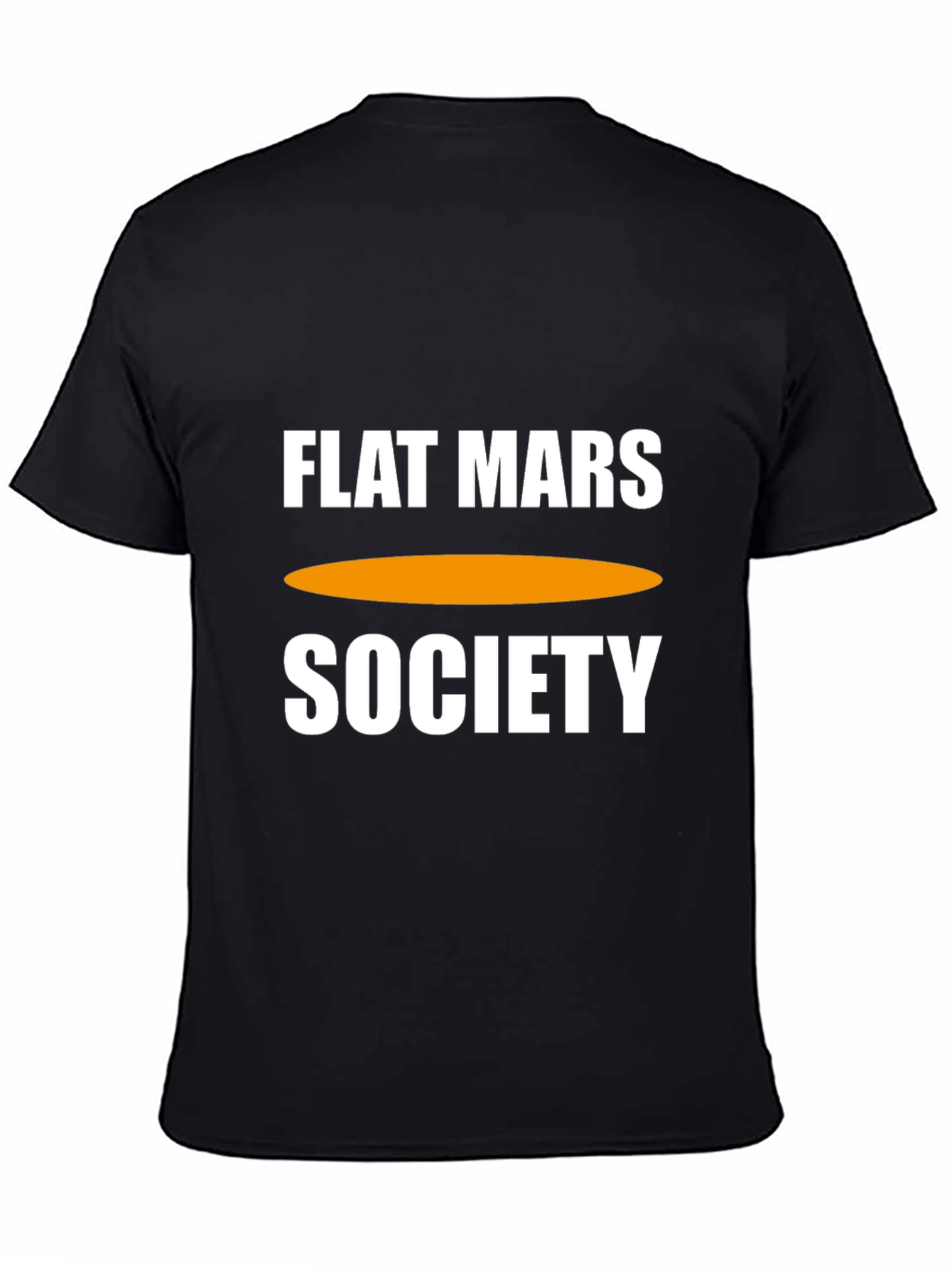 Flat Mars Society Graphic Tee - Black Cotton