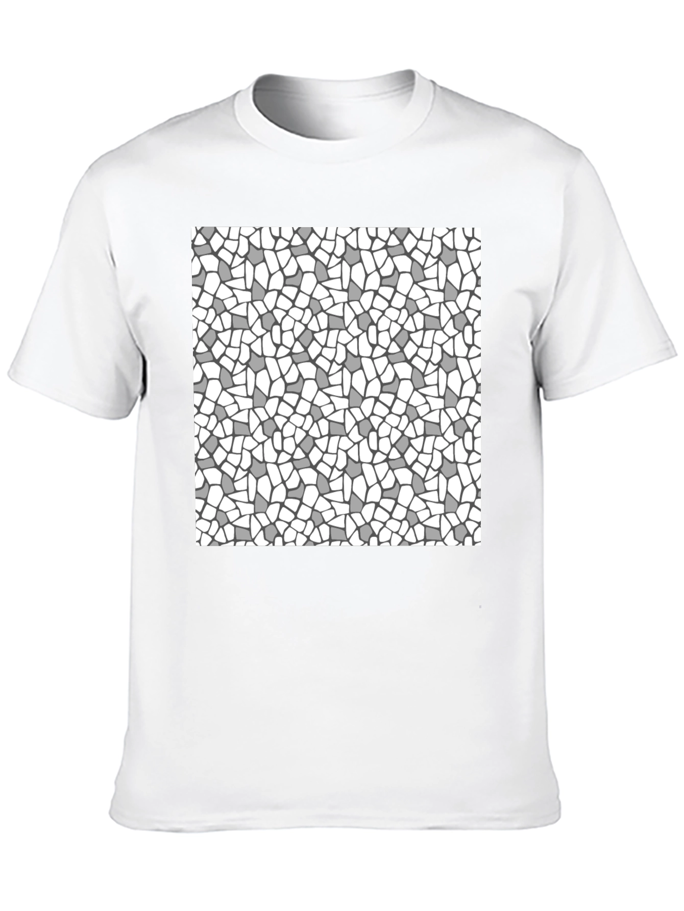 Abstract Pattern Black T-Shirt