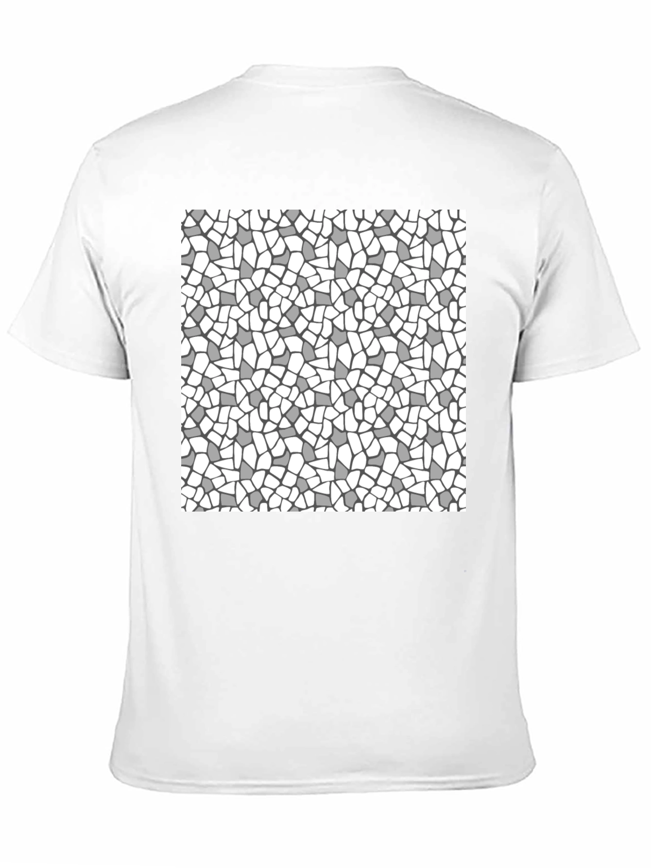 Abstract Pattern Black T-Shirt