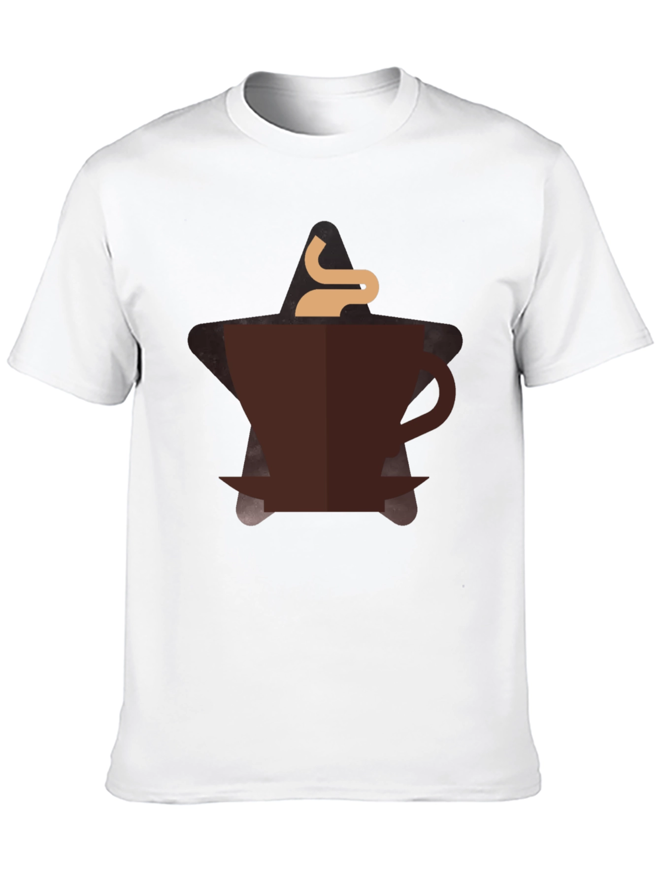 Coffee Lover Graphic Tee - Black Cotton Blend