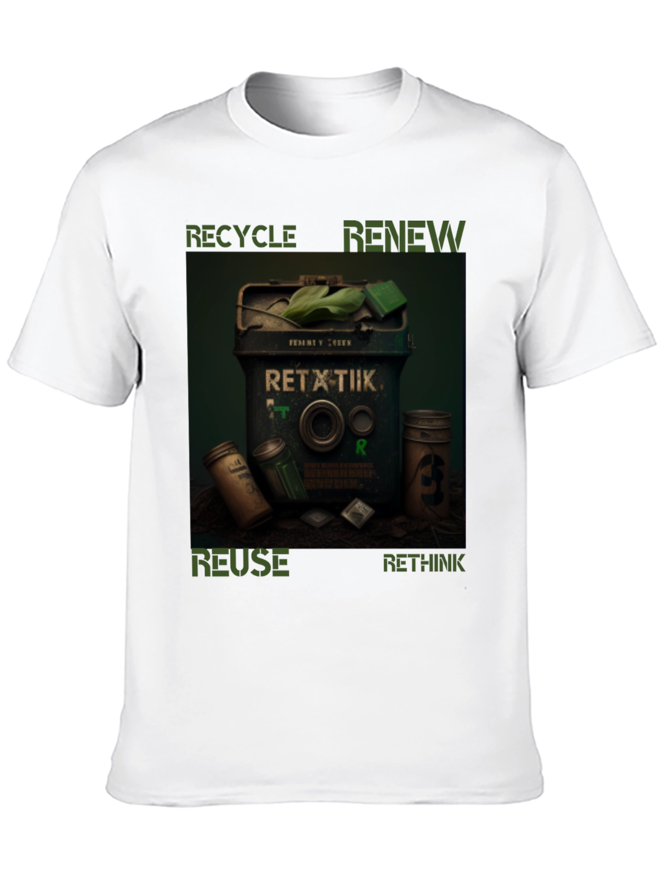 Eco-Friendly T-Shirt - Recycle Renew Reuse Rethink