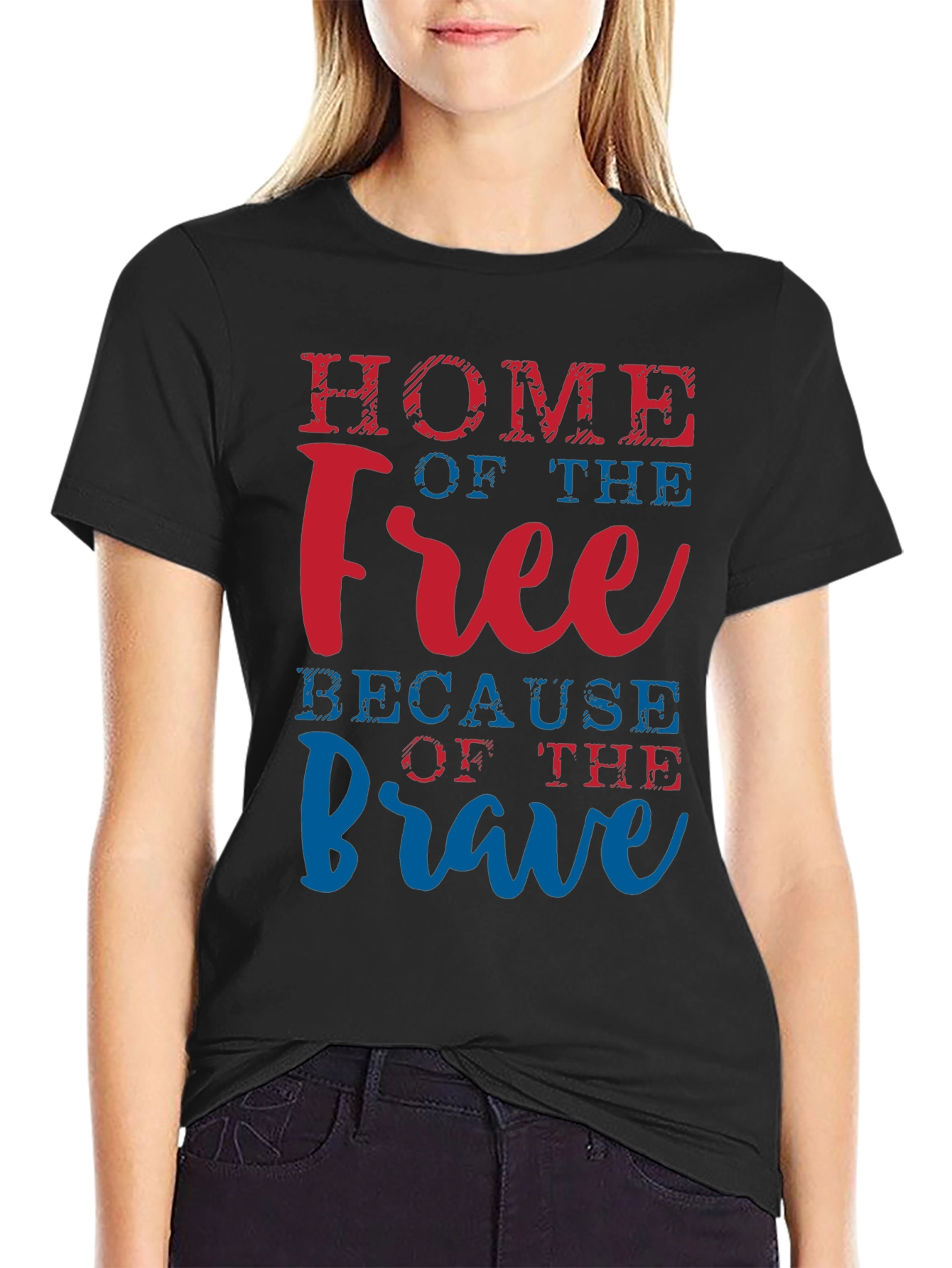 Home of the Free Patriotic Graphic Tee