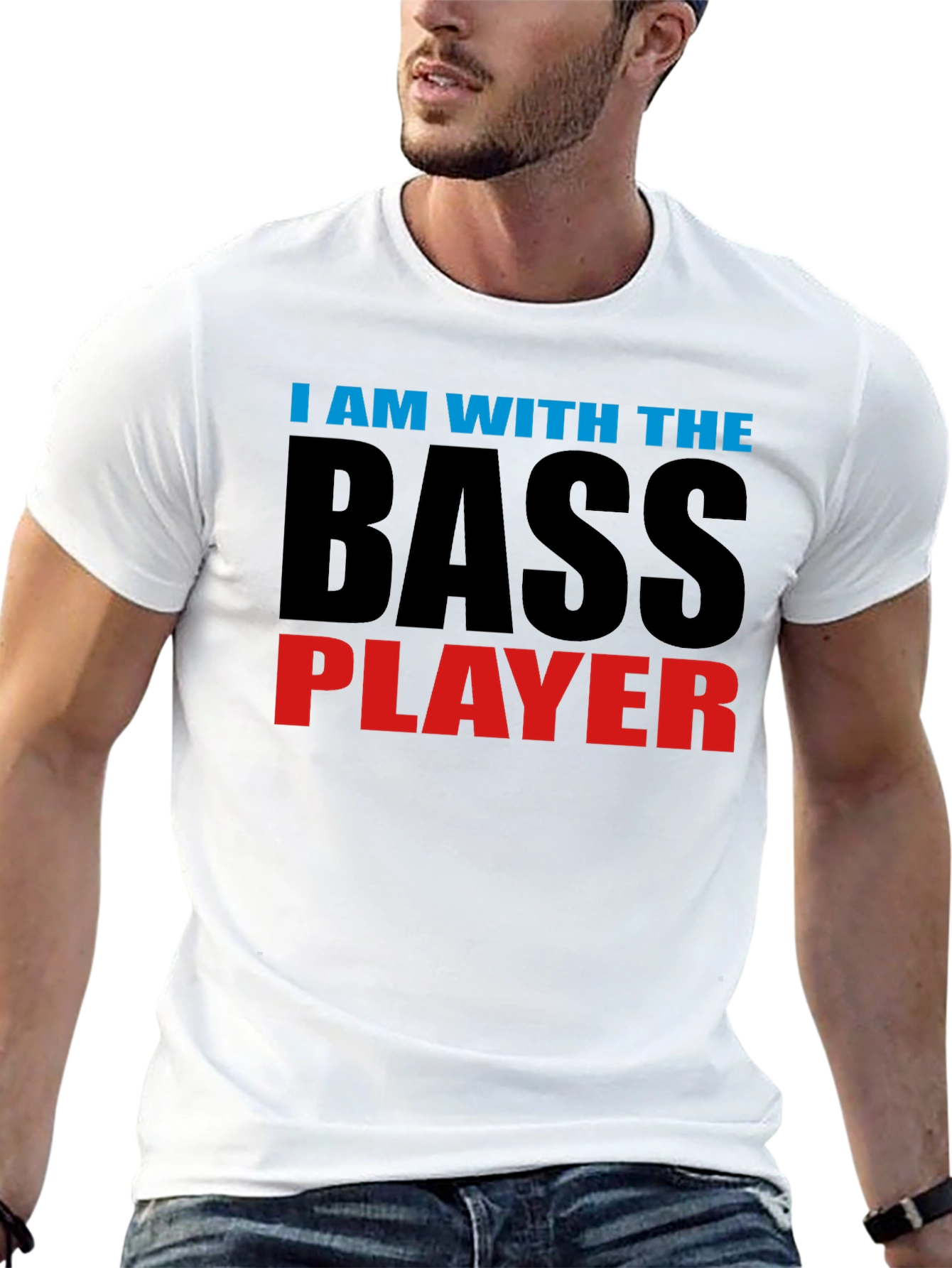 I am with the Bass Player Graphic T-Shirt