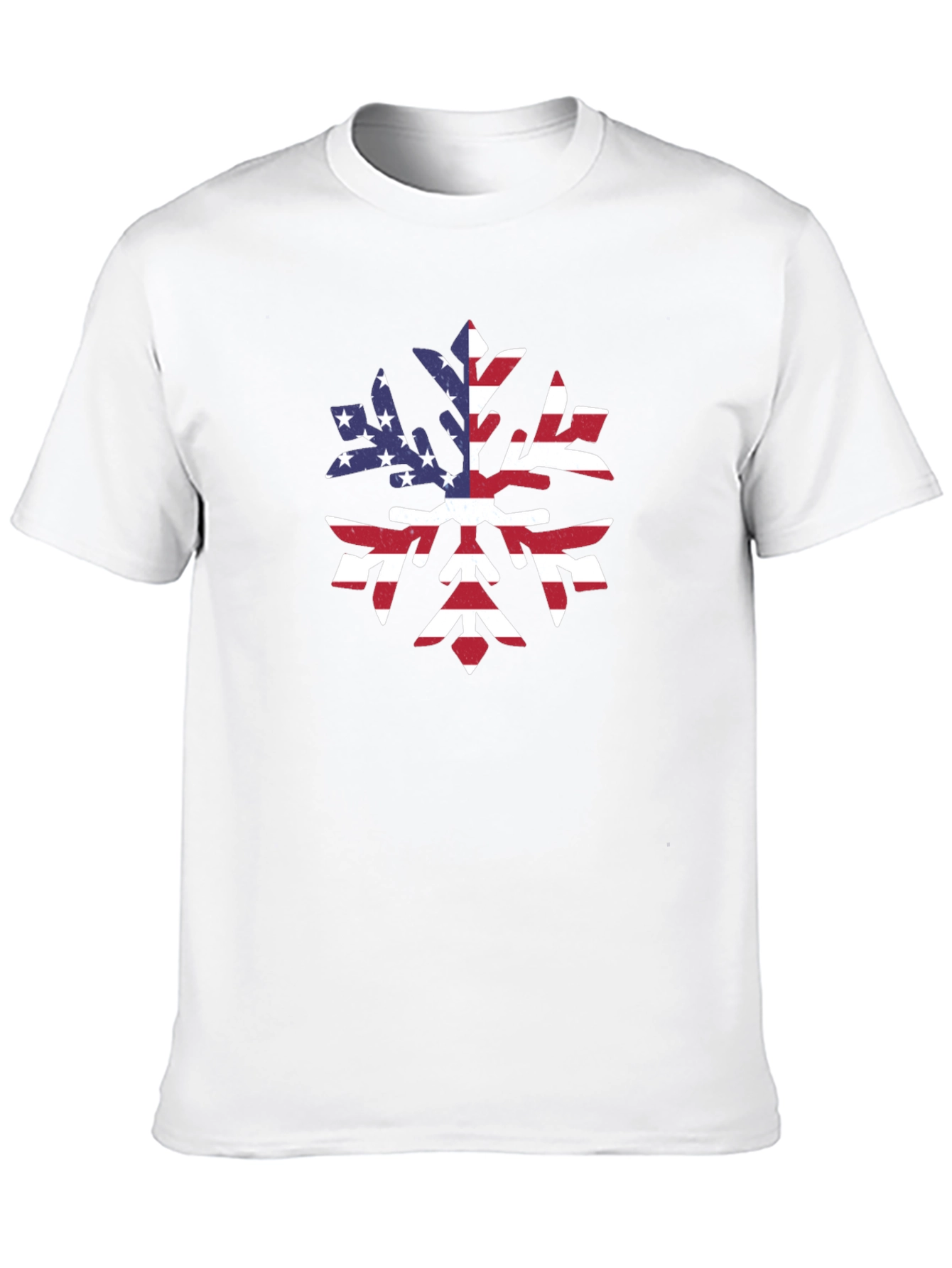 American Flag Snowflake Graphic Tee