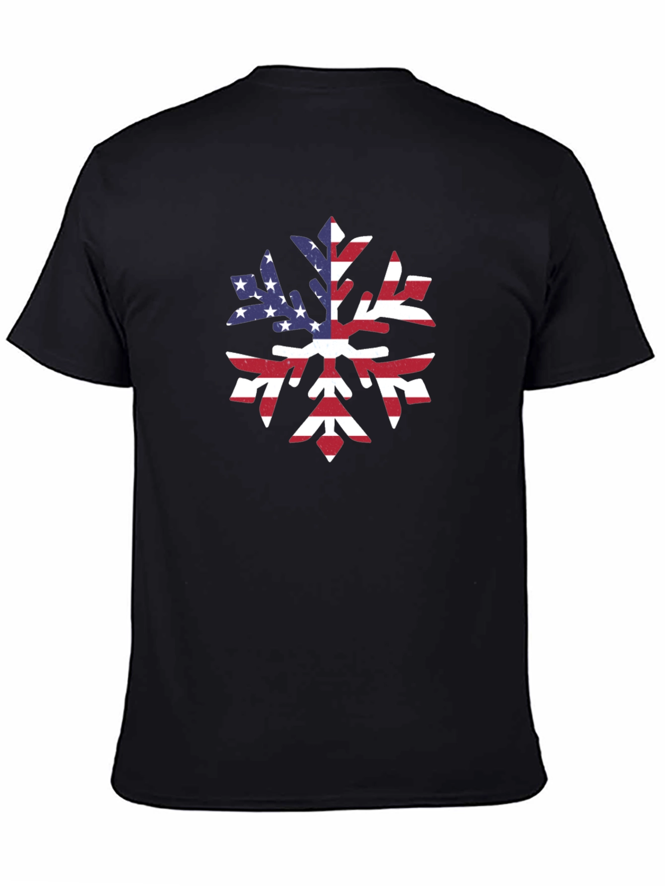 American Flag Snowflake Graphic Tee
